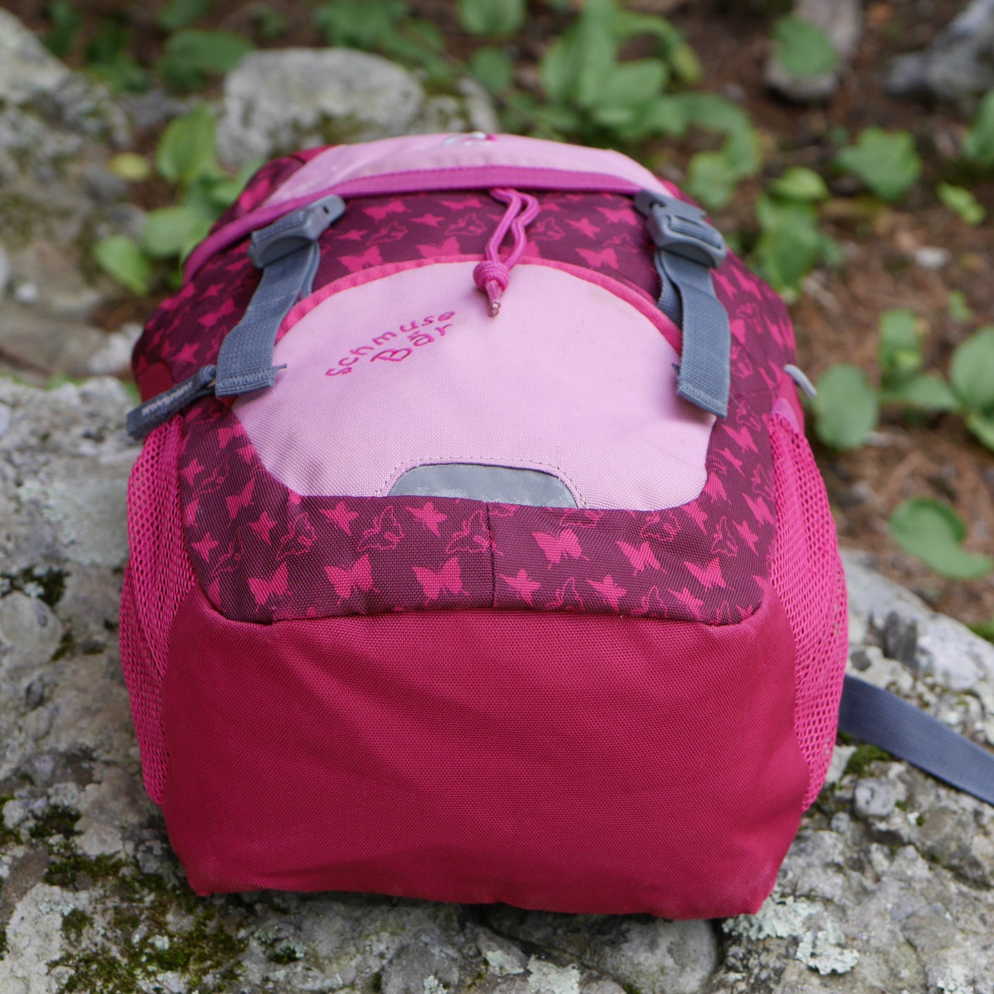 Schmusebär Backpack - Pink / Butterflies (BP22)