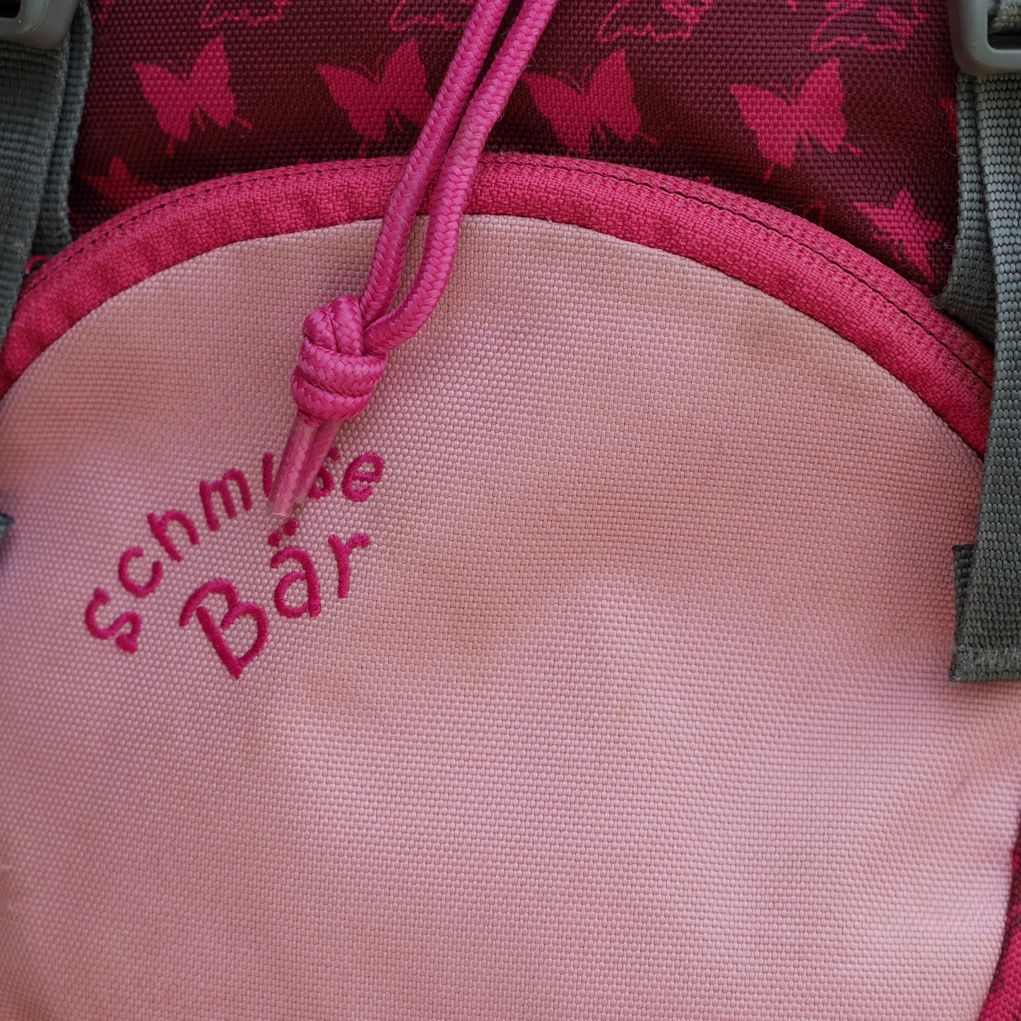 Schmusebär Backpack - Pink / Butterflies (BP22)