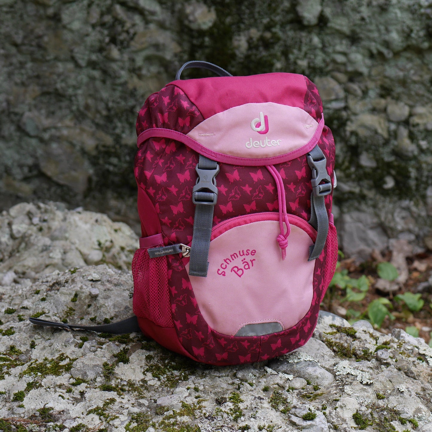 Schmusebär Backpack - Pink / Butterflies (BP22)