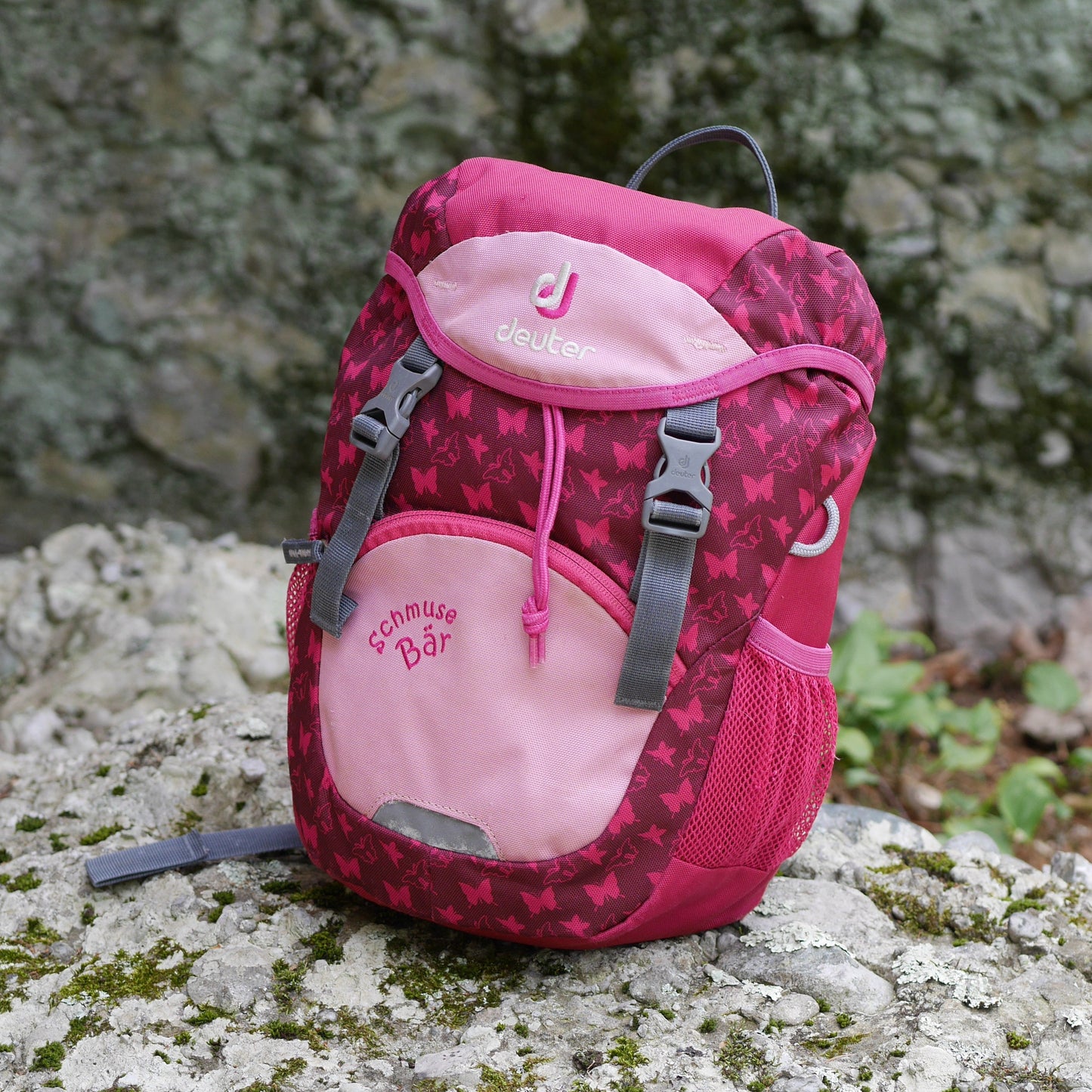 Schmusebär Backpack - Pink / Butterflies (BP22)