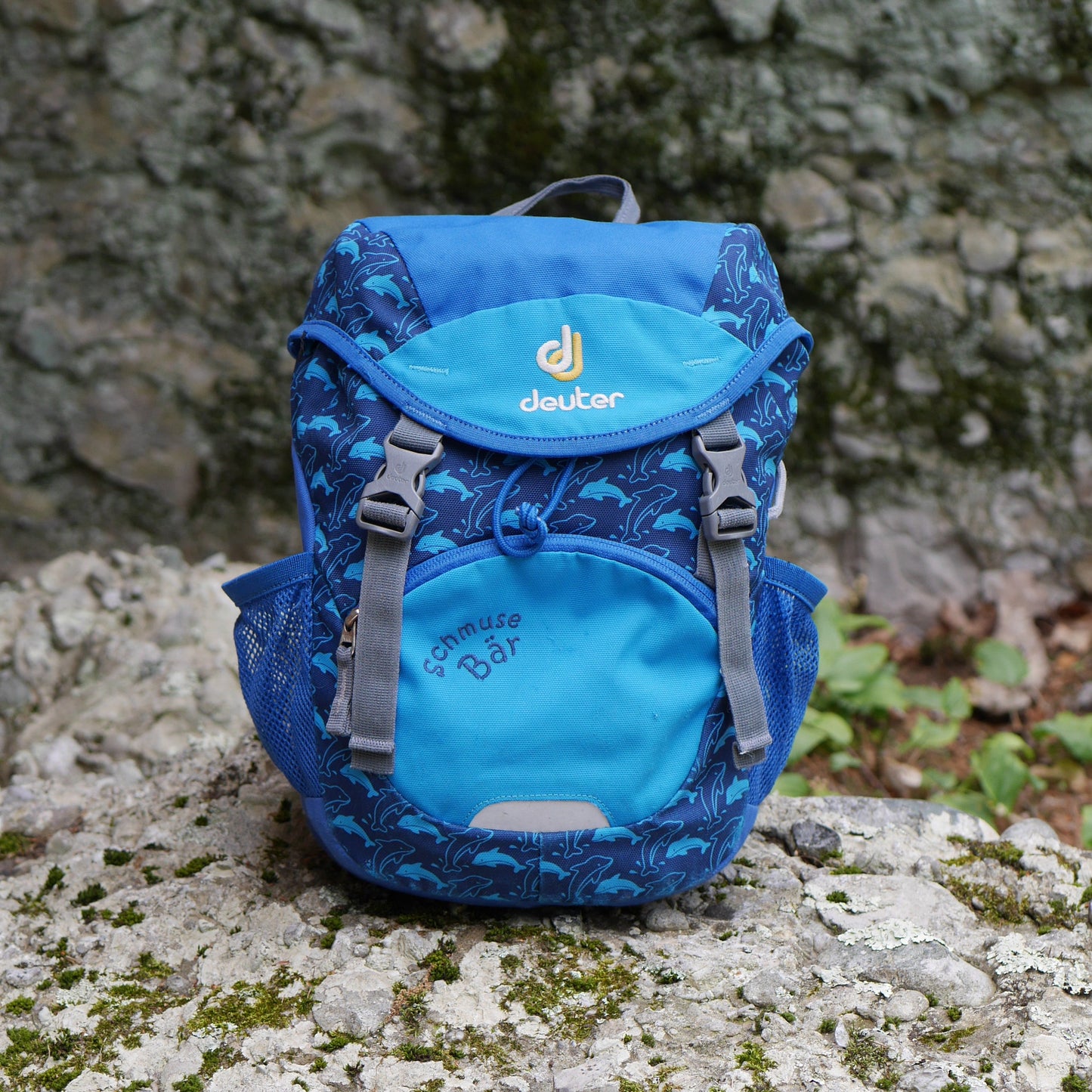 Schmusebär Backpack - Ocean / Blue Dolphins (BP32)