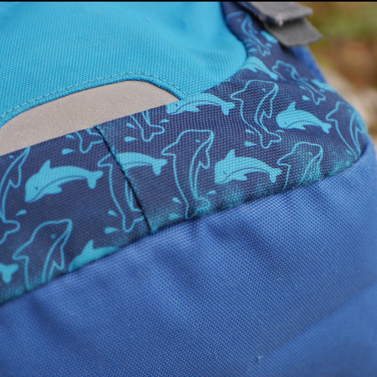 Schmusebär Backpack - Ocean / Blue Dolphins (BP32)