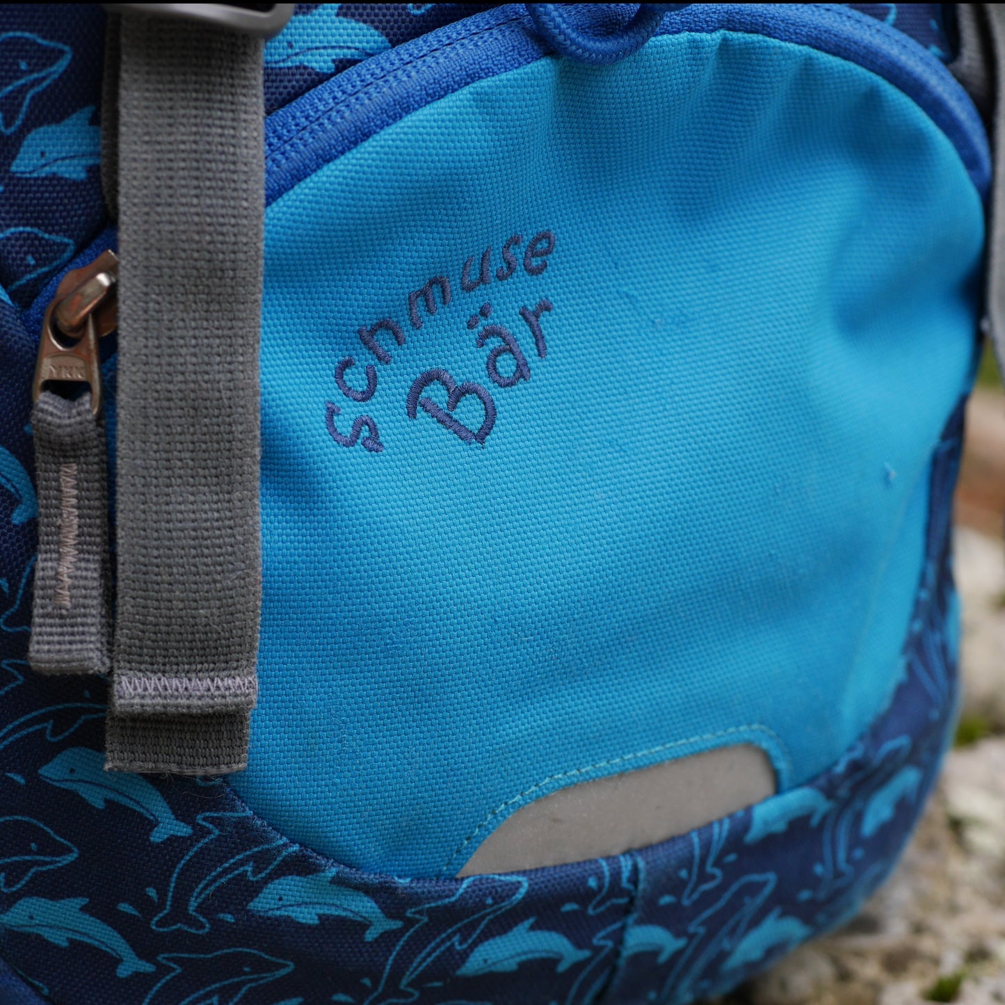 Schmusebär Backpack - Ocean / Blue Dolphins (BP32)