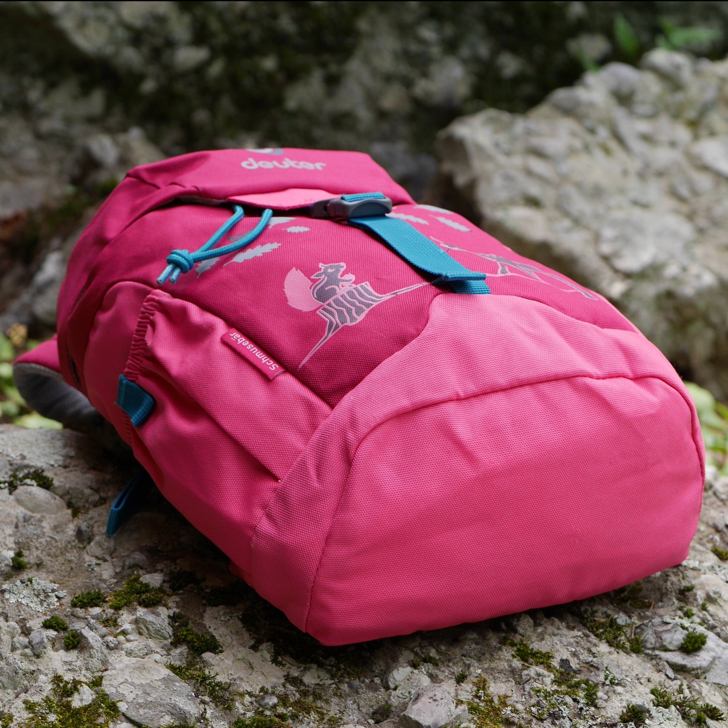 Schmusebär Backpack - Magenta & Hot Pink / Deer (BP41)