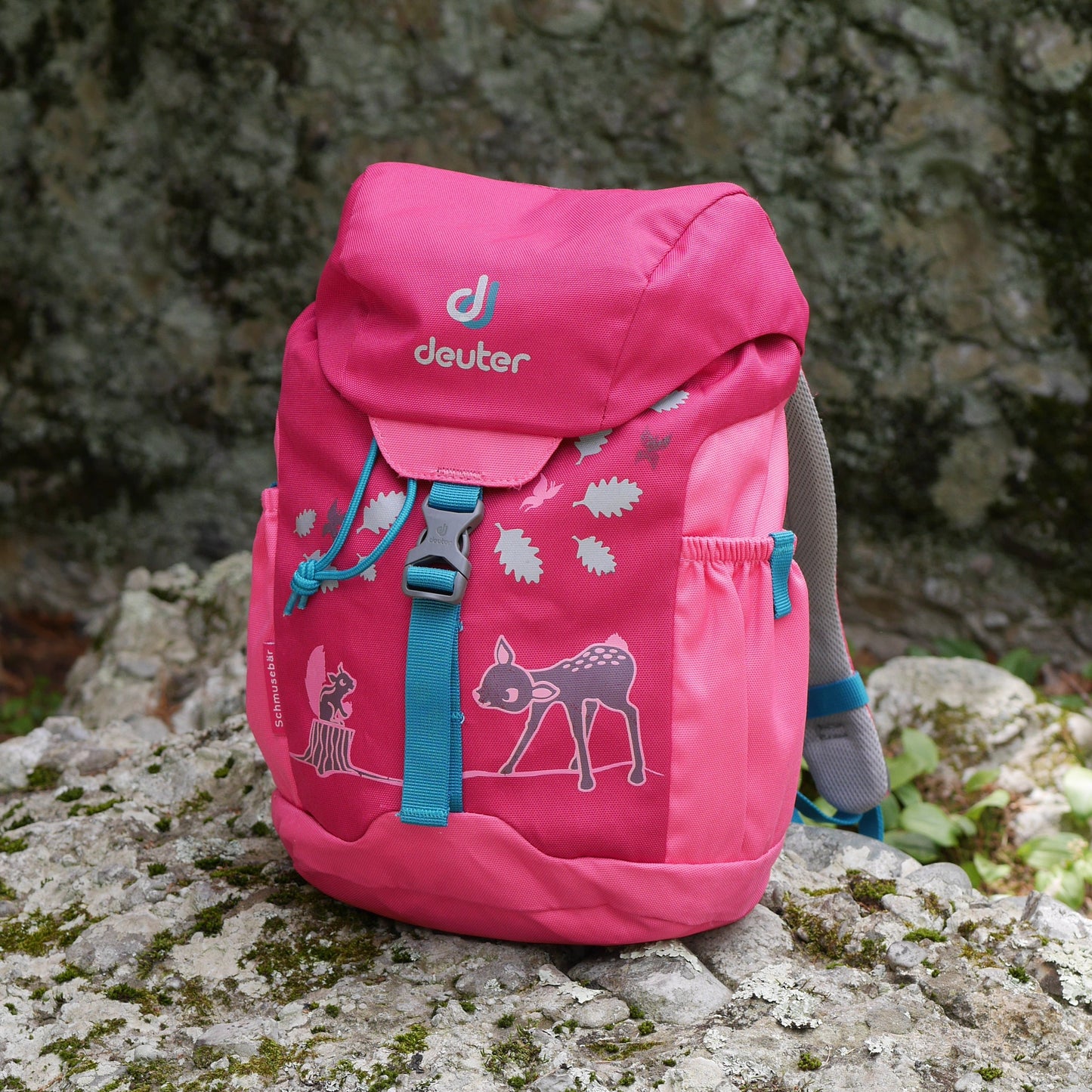 Schmusebär Backpack - Magenta & Hot Pink / Deer (BP41)