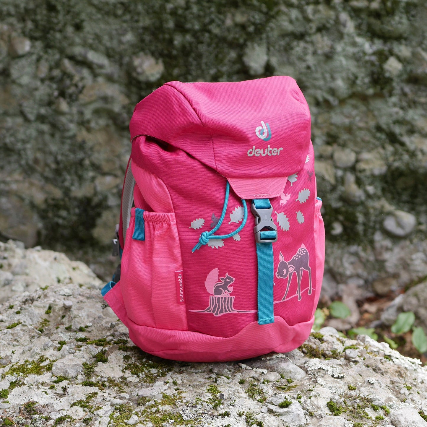 Schmusebär Backpack - Magenta & Hot Pink / Deer (BP41)