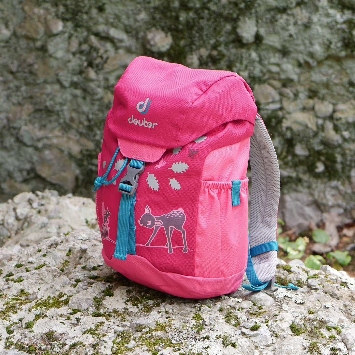 Schmusebär Backpack - Magenta & Hot Pink / Deer (BP41)