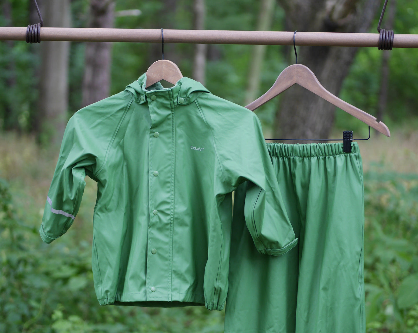 Two Piece Classic Rain Suit - Elm Green - Size 110 (5 yr)