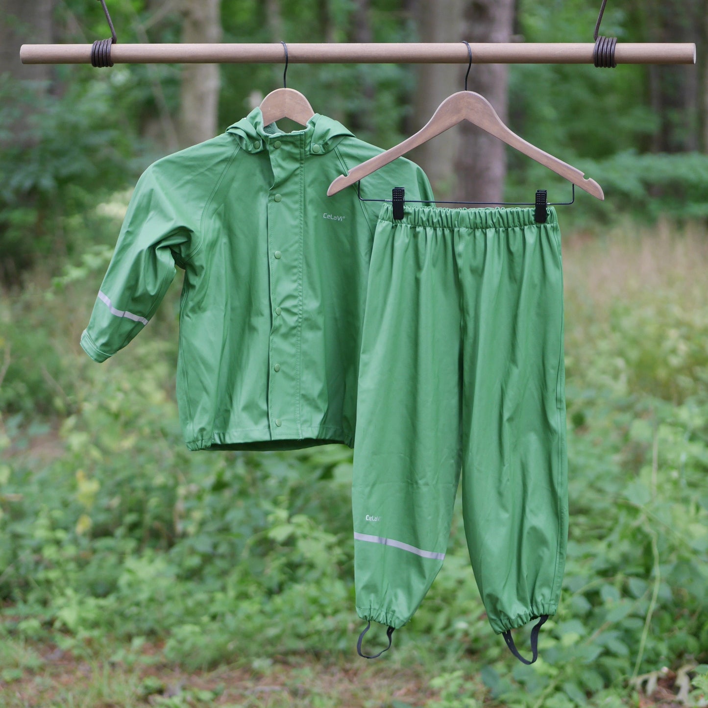 Two Piece Classic Rain Suit - Elm Green - Size 110 (5 yr)