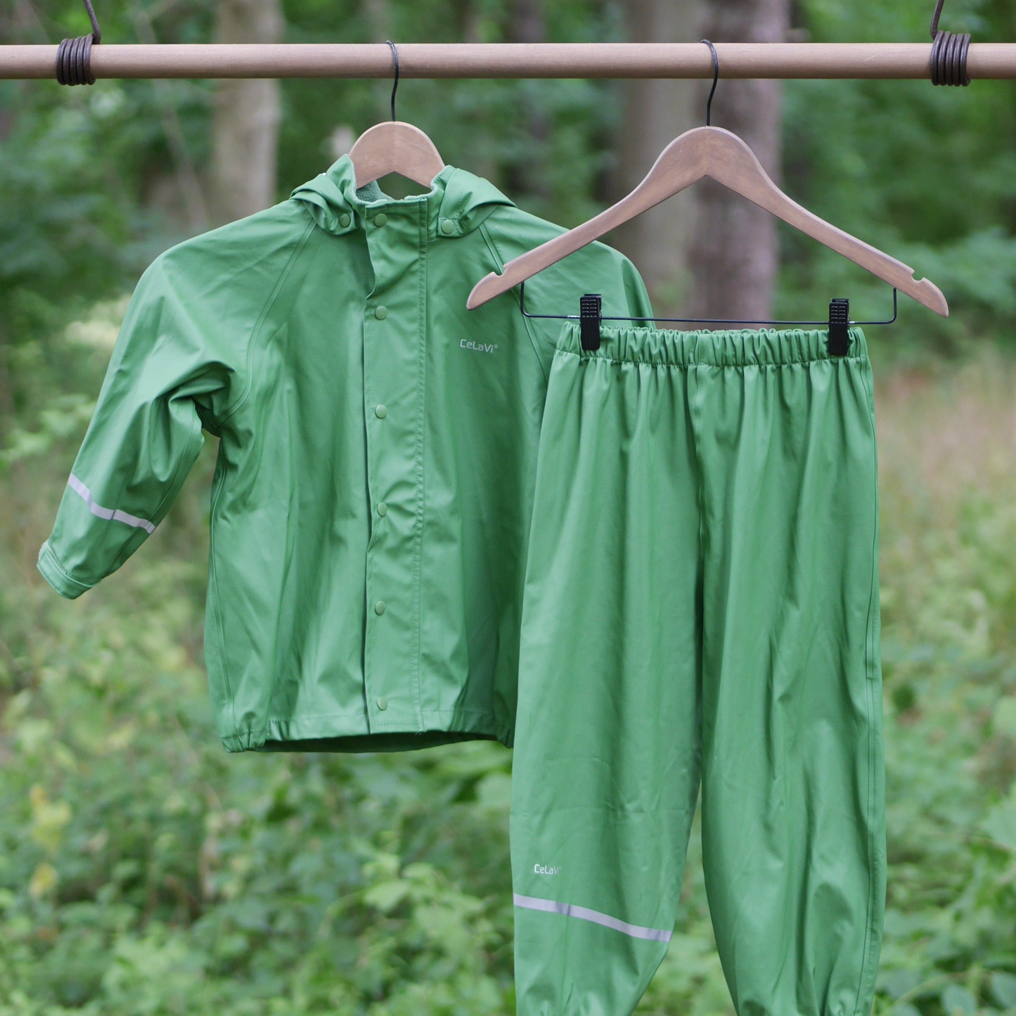 Two Piece Classic Rain Suit - Elm Green - Size 110 (5 yr)
