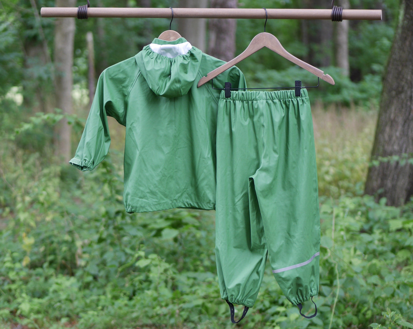 Two Piece Classic Rain Suit - Elm Green - Size 110 (5 yr)