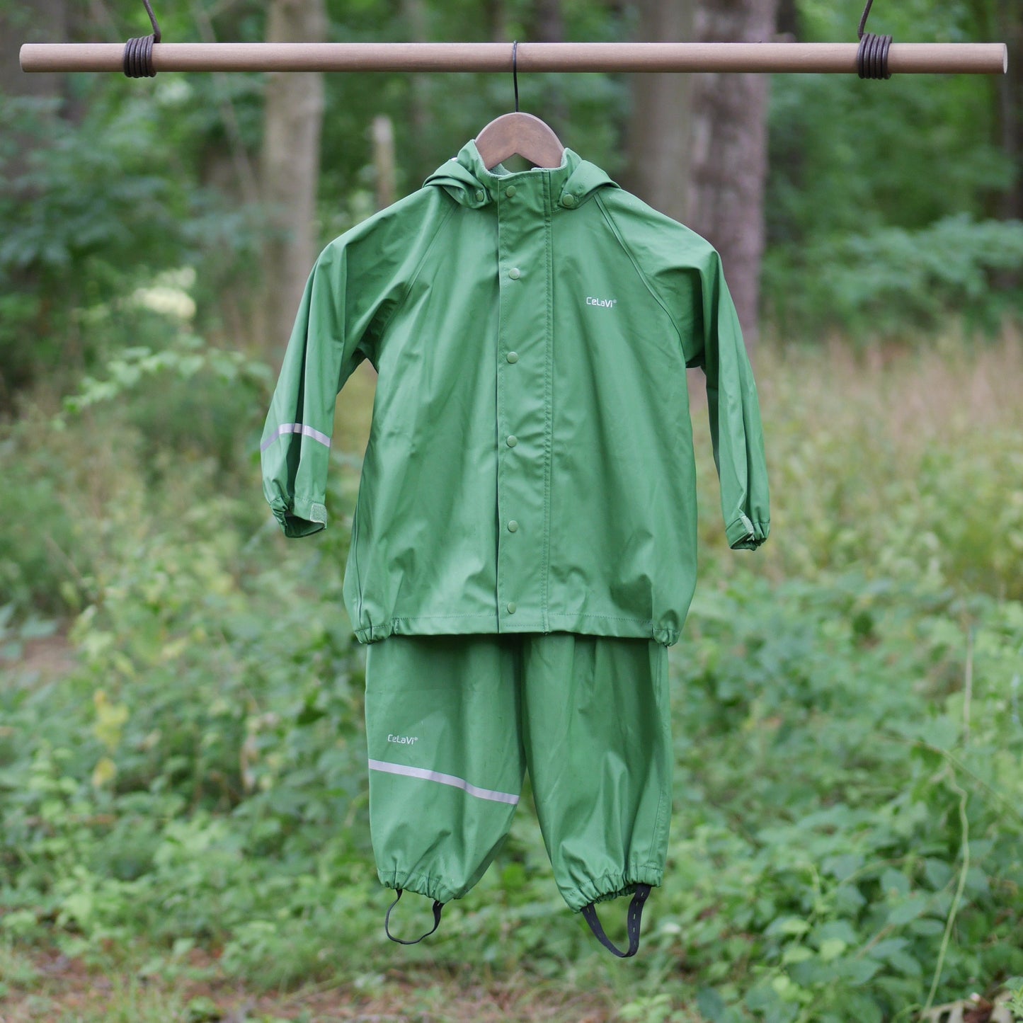 Two Piece Classic Rain Suit - Elm Green - Size 110 (5 yr)
