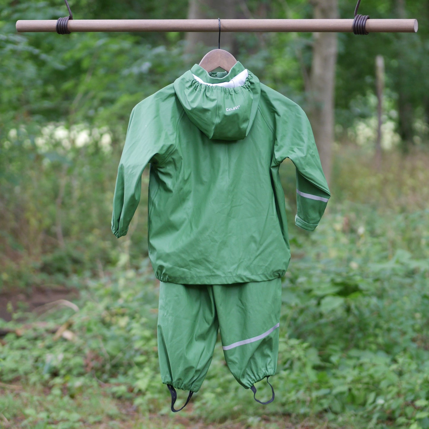 Two Piece Classic Rain Suit - Elm Green - Size 110 (5 yr)