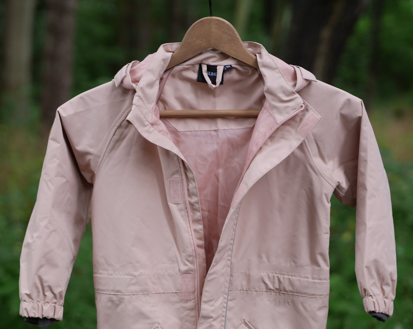 One Piece Bristol Shell Coverall Rain Suit - Woody Rose- Size 104 (4T)