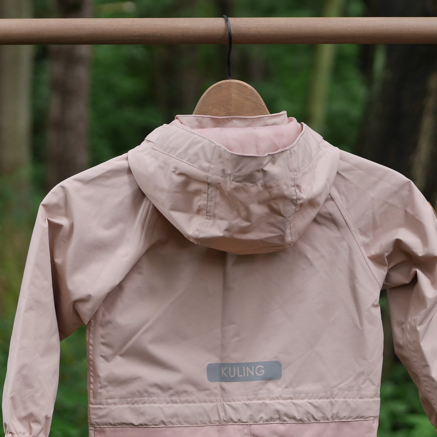 One Piece Bristol Shell Coverall Rain Suit - Woody Rose- Size 104 (4T)