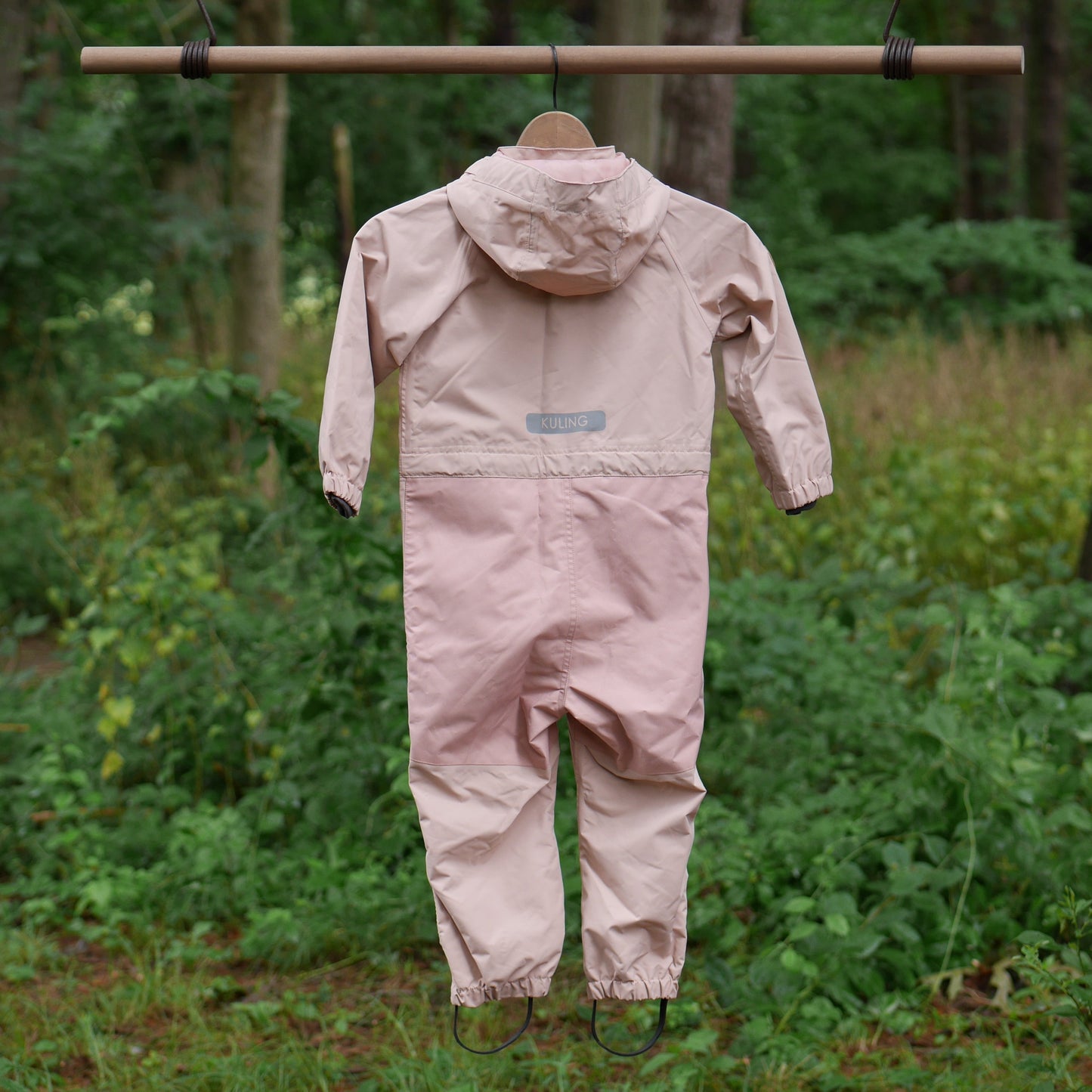One Piece Bristol Shell Coverall Rain Suit - Woody Rose- Size 104 (4T)