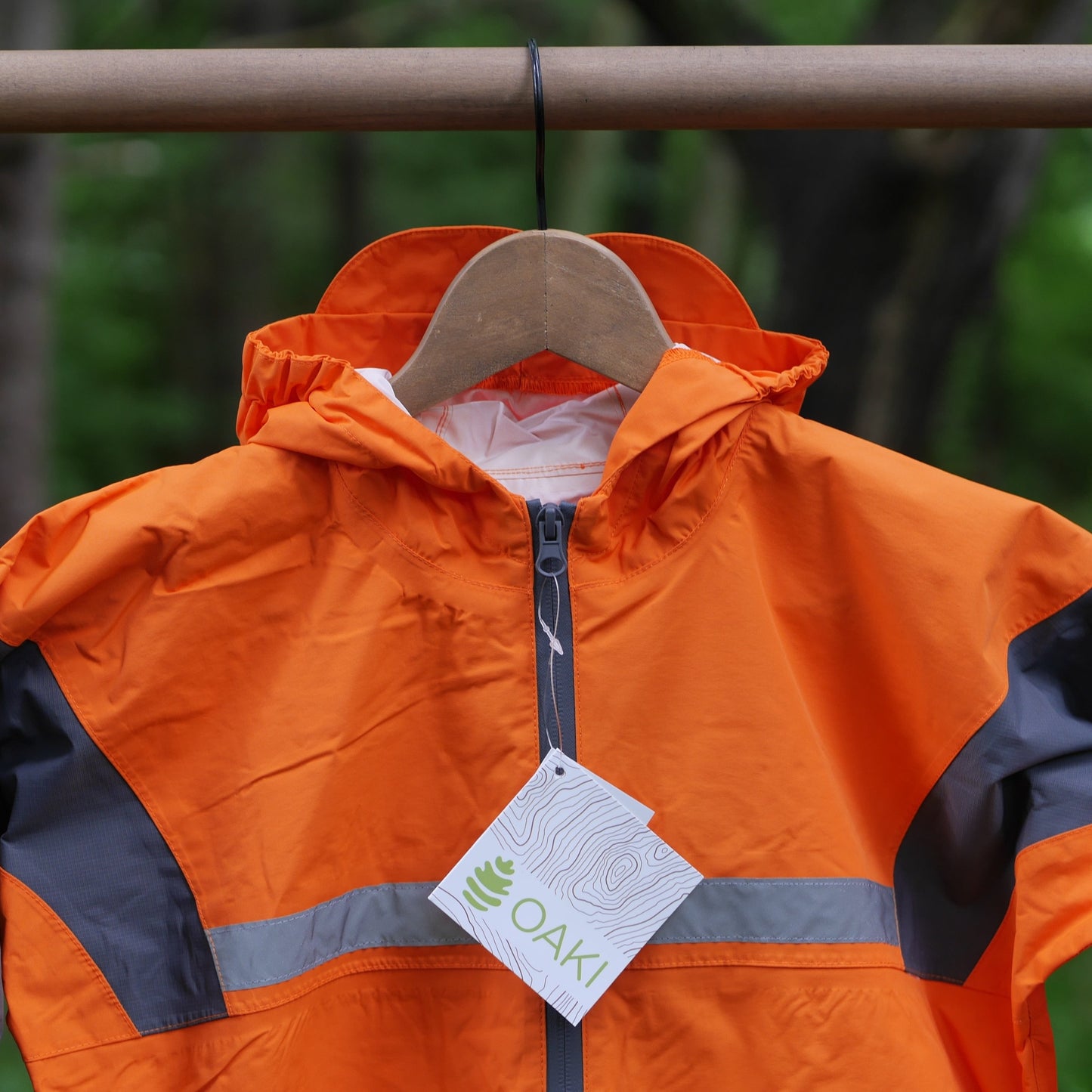 Kids' One-Piece Rain/Trail Suit - Classic Orange - Size 8/9 Big Kid