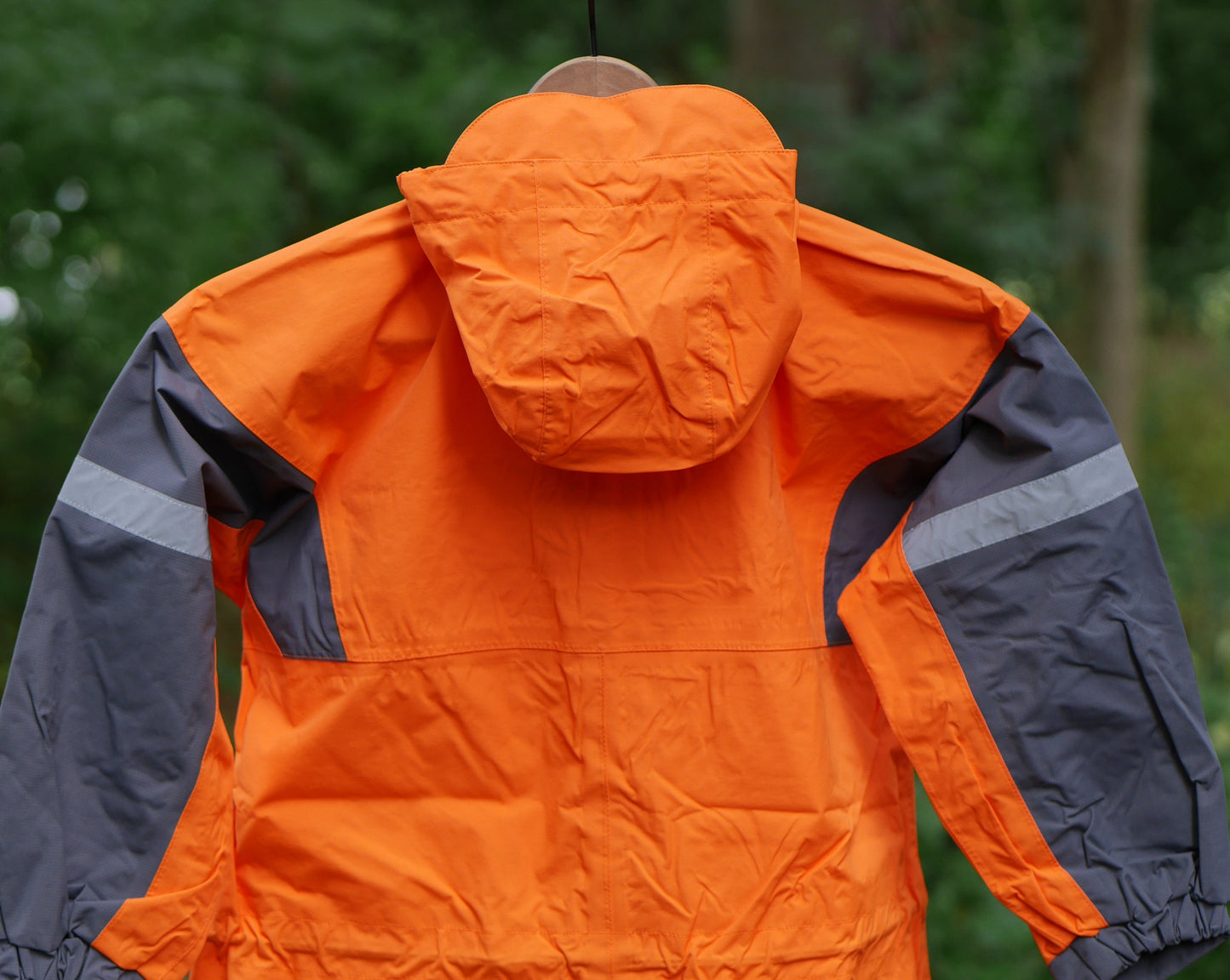 Kids' One-Piece Rain/Trail Suit - Classic Orange - Size 8/9 Big Kid