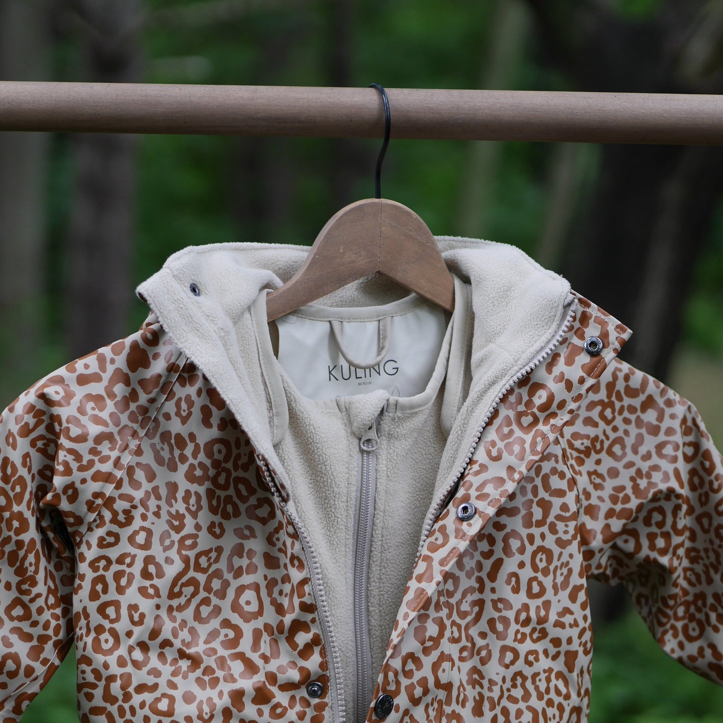 Ottawa Recycled Lined Rain Set - Cookie Leopard - Size 86/92 (1-2 yr)