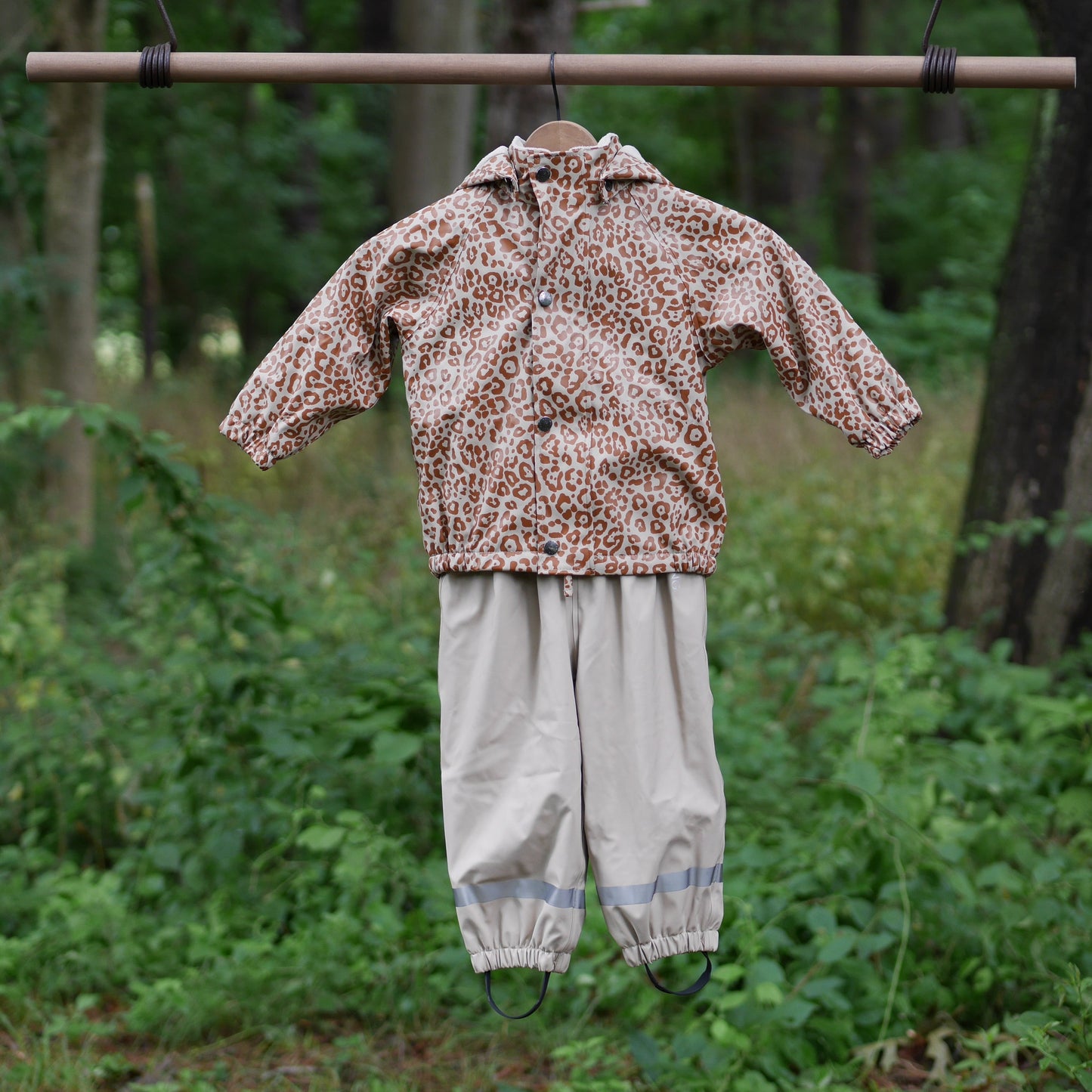 Ottawa Recycled Lined Rain Set - Cookie Leopard - Size 86/92 (1-2 yr)