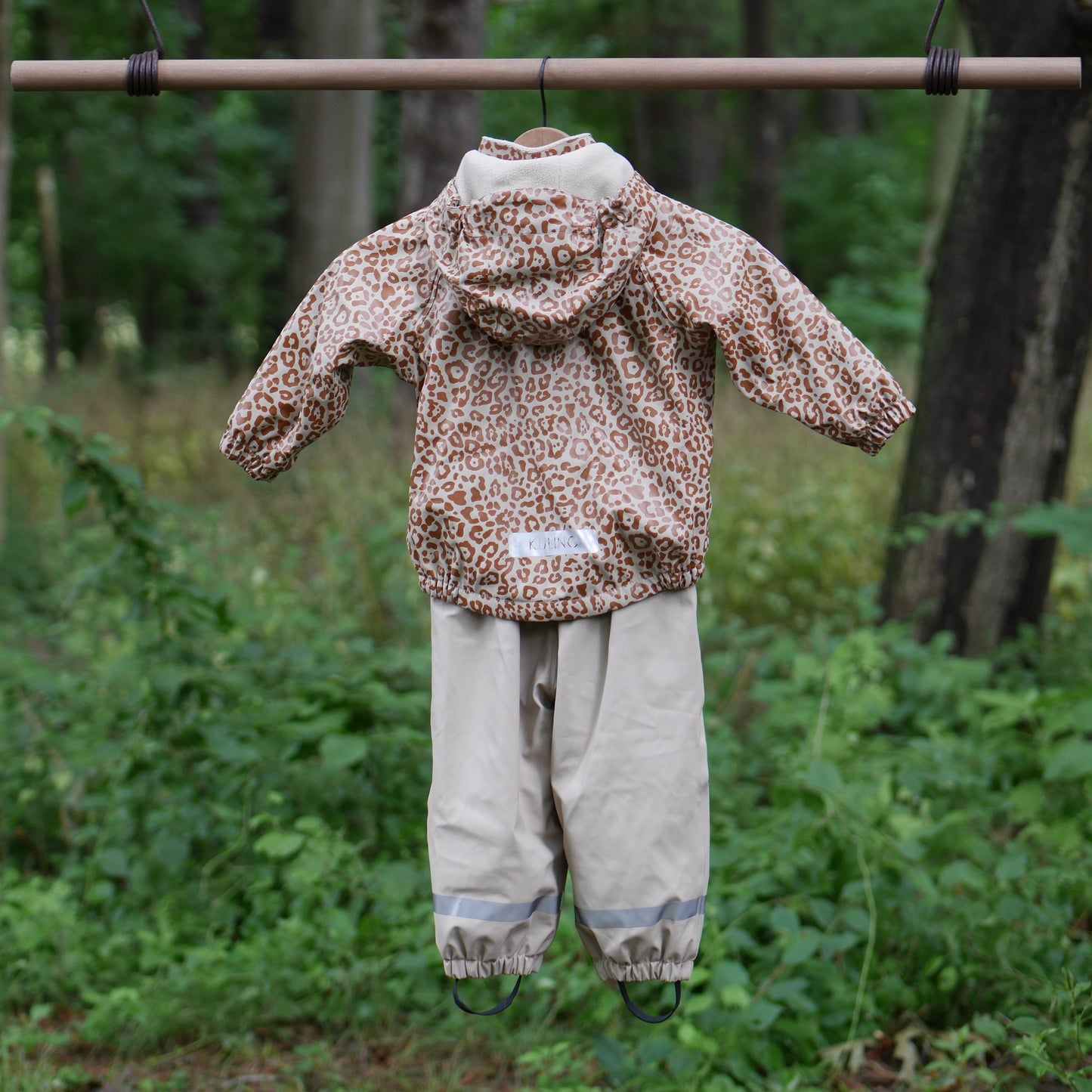 Ottawa Recycled Lined Rain Set - Cookie Leopard - Size 86/92 (1-2 yr)