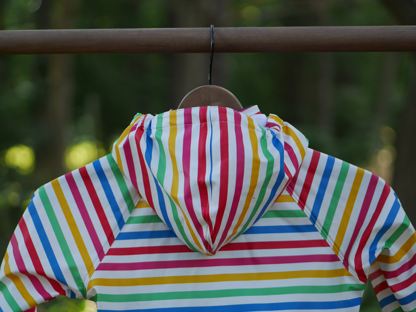 Slaskeman Printed Kids Rain Set - Rainbow Simple Stripe - Size 90 (2 yr)