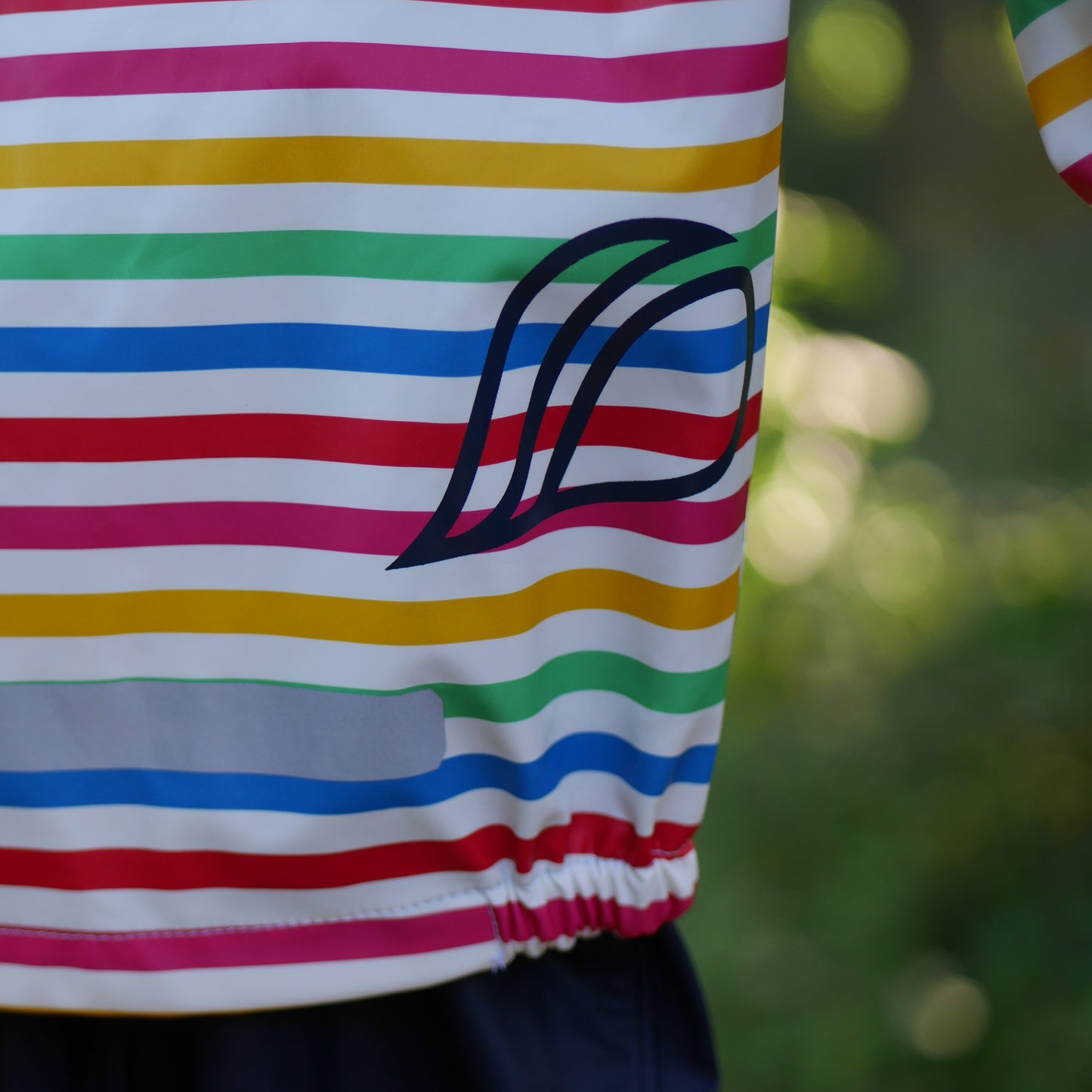 Slaskeman Printed Kids Rain Set - Rainbow Simple Stripe - Size 90 (2 yr)