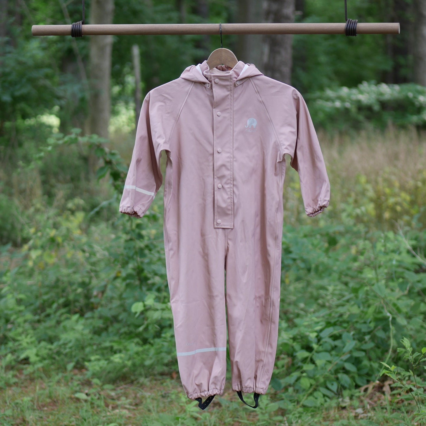 One Piece Classic Rain Suit - Misty Rose- Size 110 (5 yr)