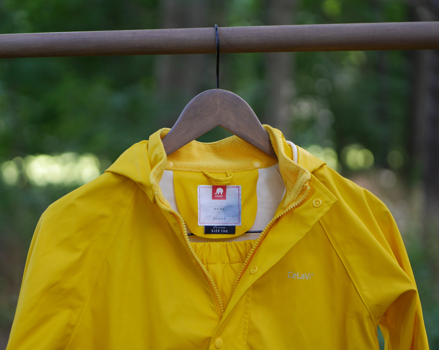 Two Piece Classic Rain Suit - Yellow- Size 130 (8-9 yr)