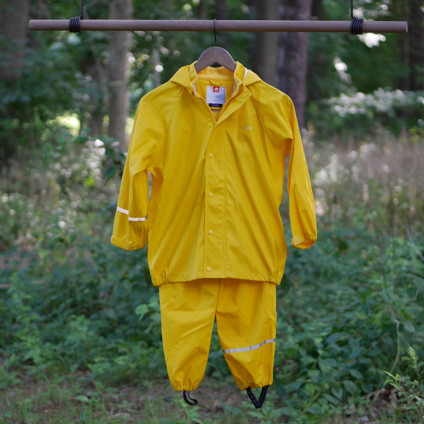 Two Piece Classic Rain Suit - Yellow- Size 130 (8-9 yr)