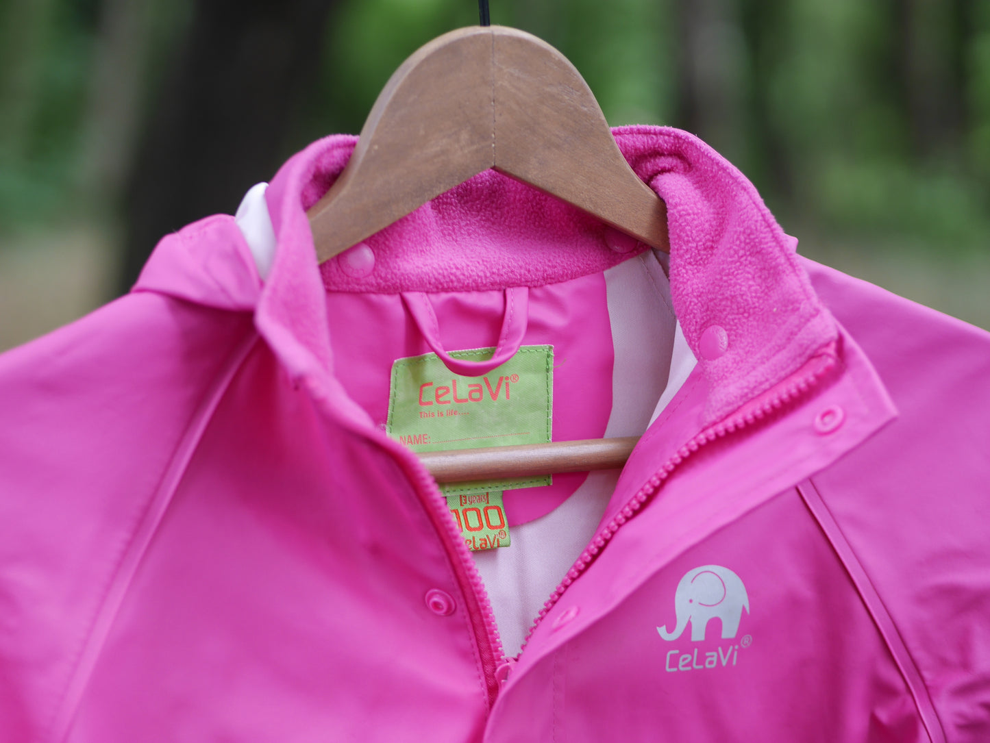 Classic Rain Coat - Real Pink - Size 100 (3 yr)