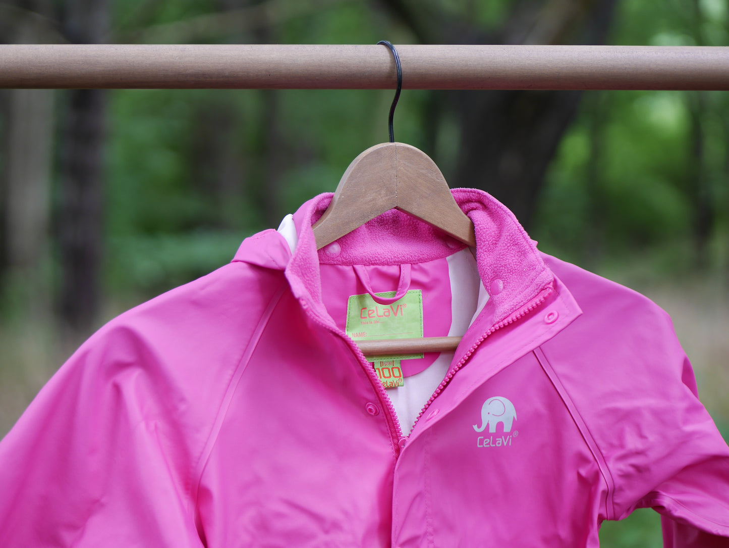 Classic Rain Coat - Real Pink - Size 100 (3 yr)