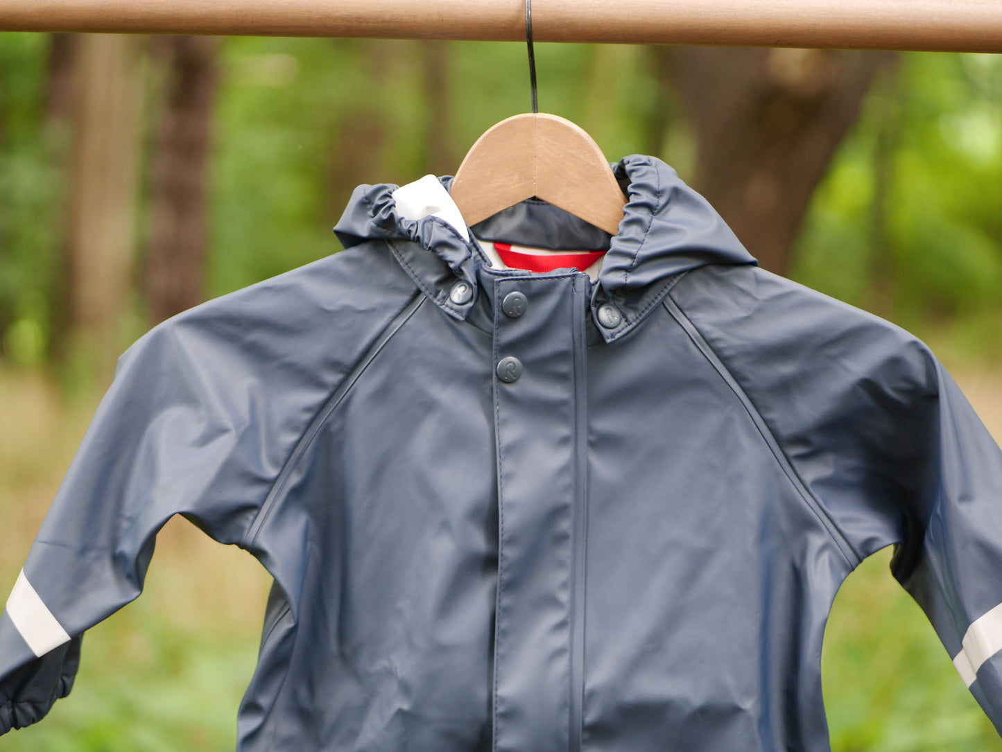 Lampi Waterproof Hooded Rain Coat - Navy - Size 86 (18-24 m)