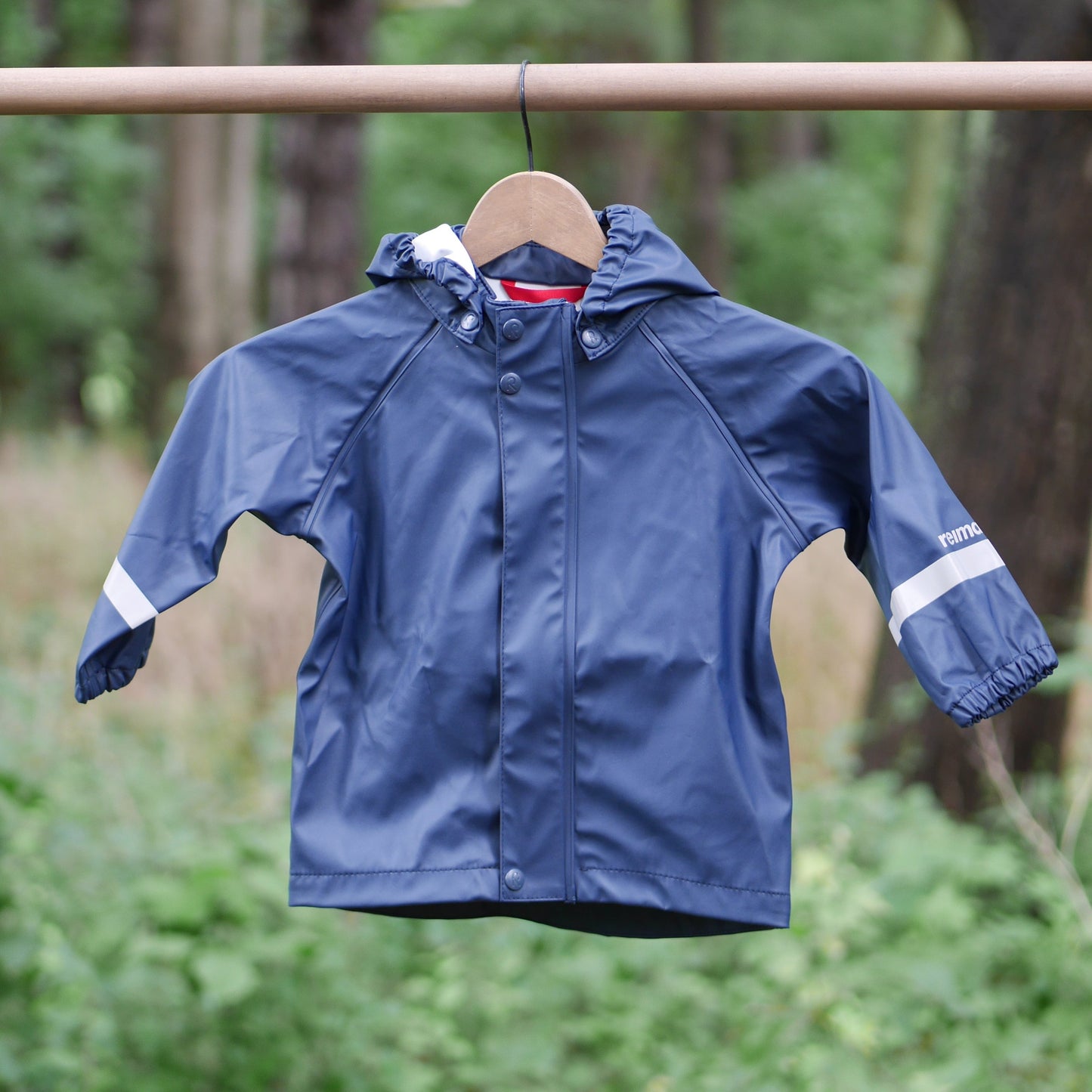 Lampi Waterproof Hooded Rain Coat - Navy - Size 86 (18-24 m)