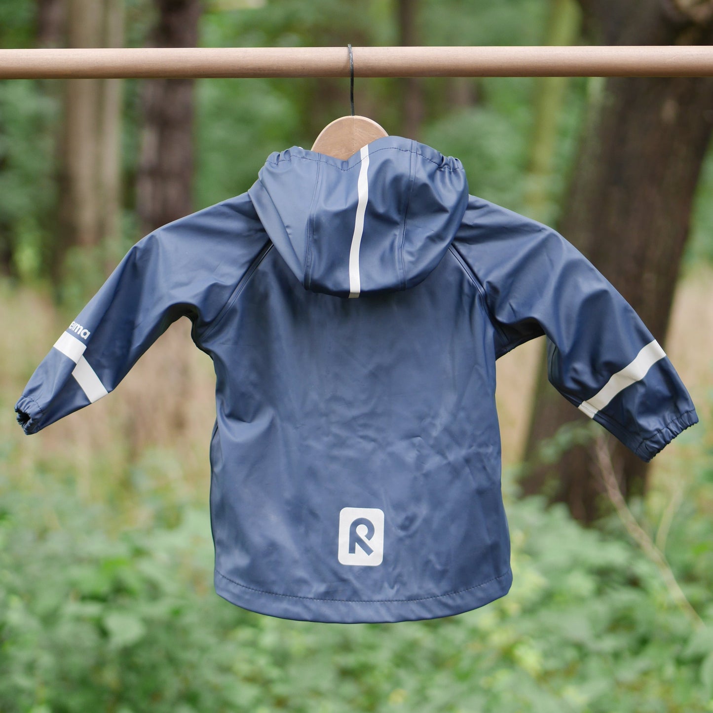 Lampi Waterproof Hooded Rain Coat - Navy - Size 86 (18-24 m)
