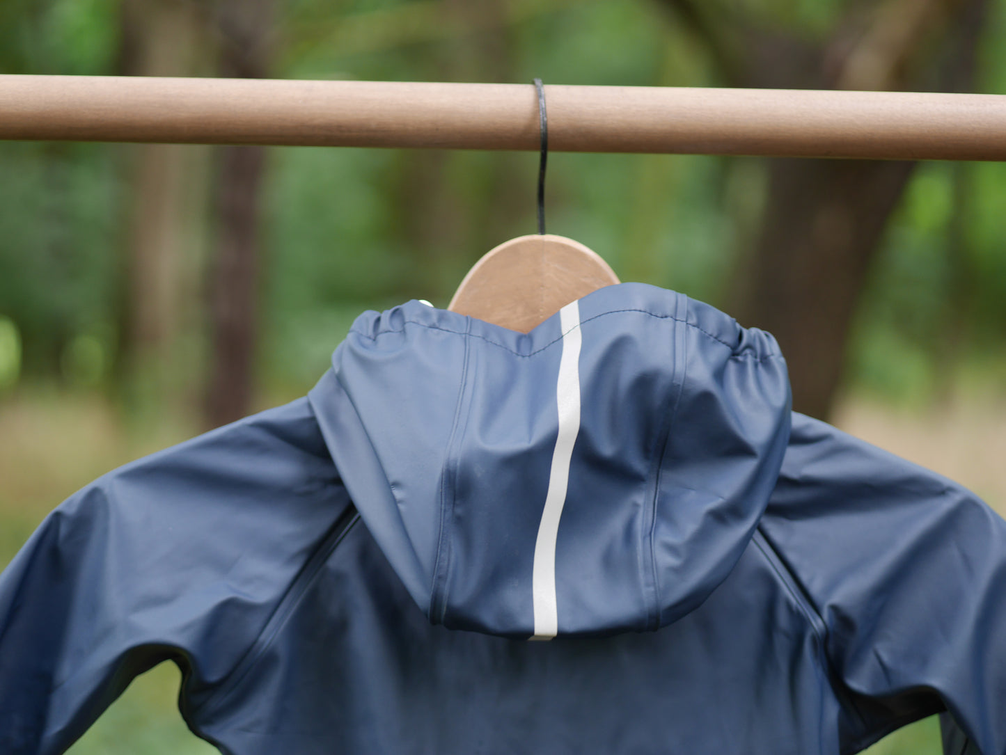 Lampi Waterproof Hooded Rain Coat - Navy - Size 86 (18-24 m)