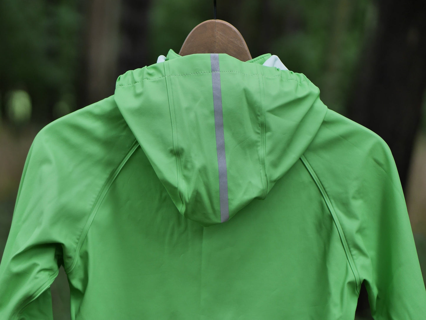Lampi Waterproof Hooded Rain Coat - Summer Green - Size 122 (7 yr)