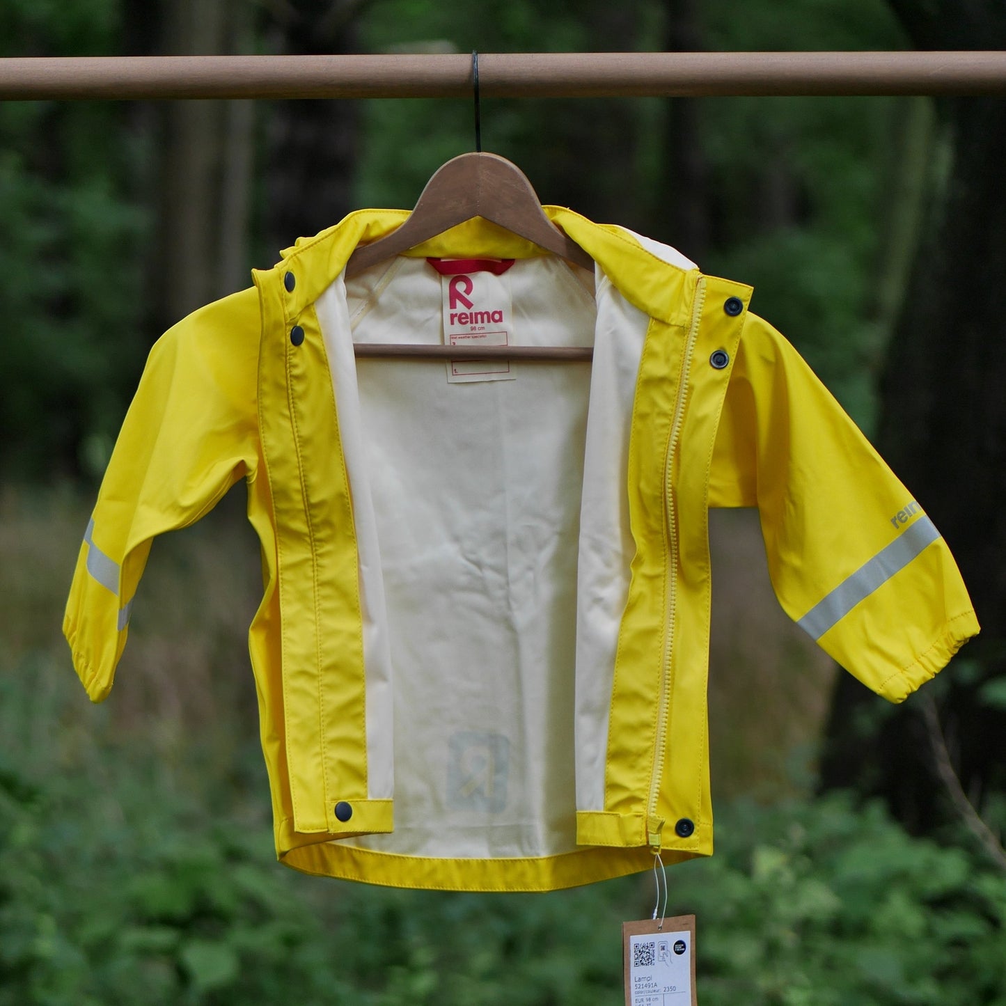 Lampi Waterproof Hooded Rain Coat- Yellow - Size 98 (3T)