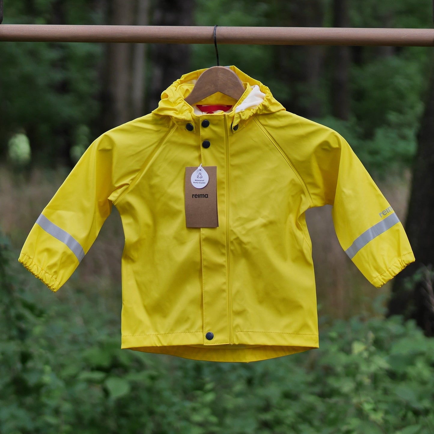 Lampi Waterproof Hooded Rain Coat- Yellow - Size 98 (3T)