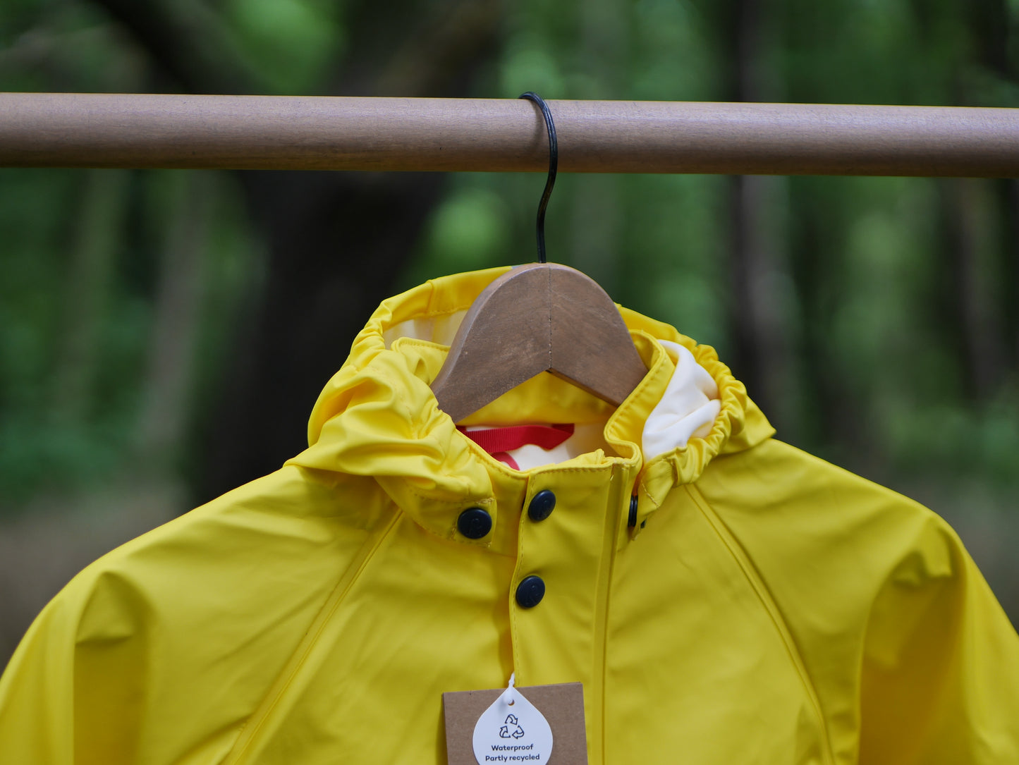 Lampi Waterproof Hooded Rain Coat- Yellow - Size 98 (3T)
