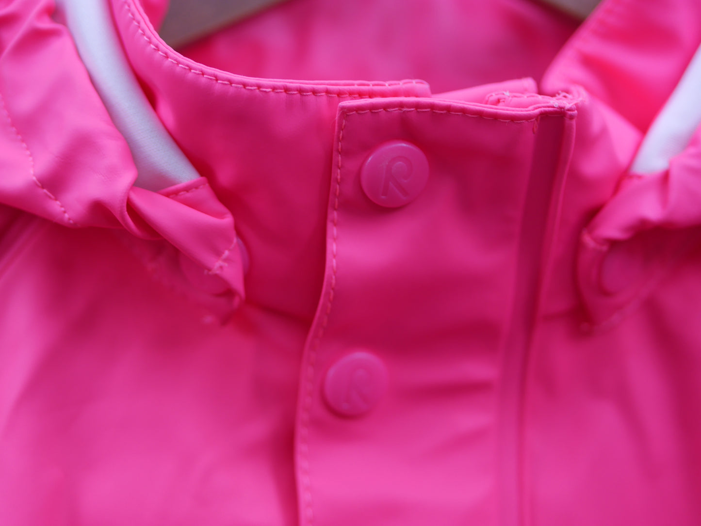 Lampi Waterproof Hooded Rain Coat - Candy Pink - Size 110 (5 yr)