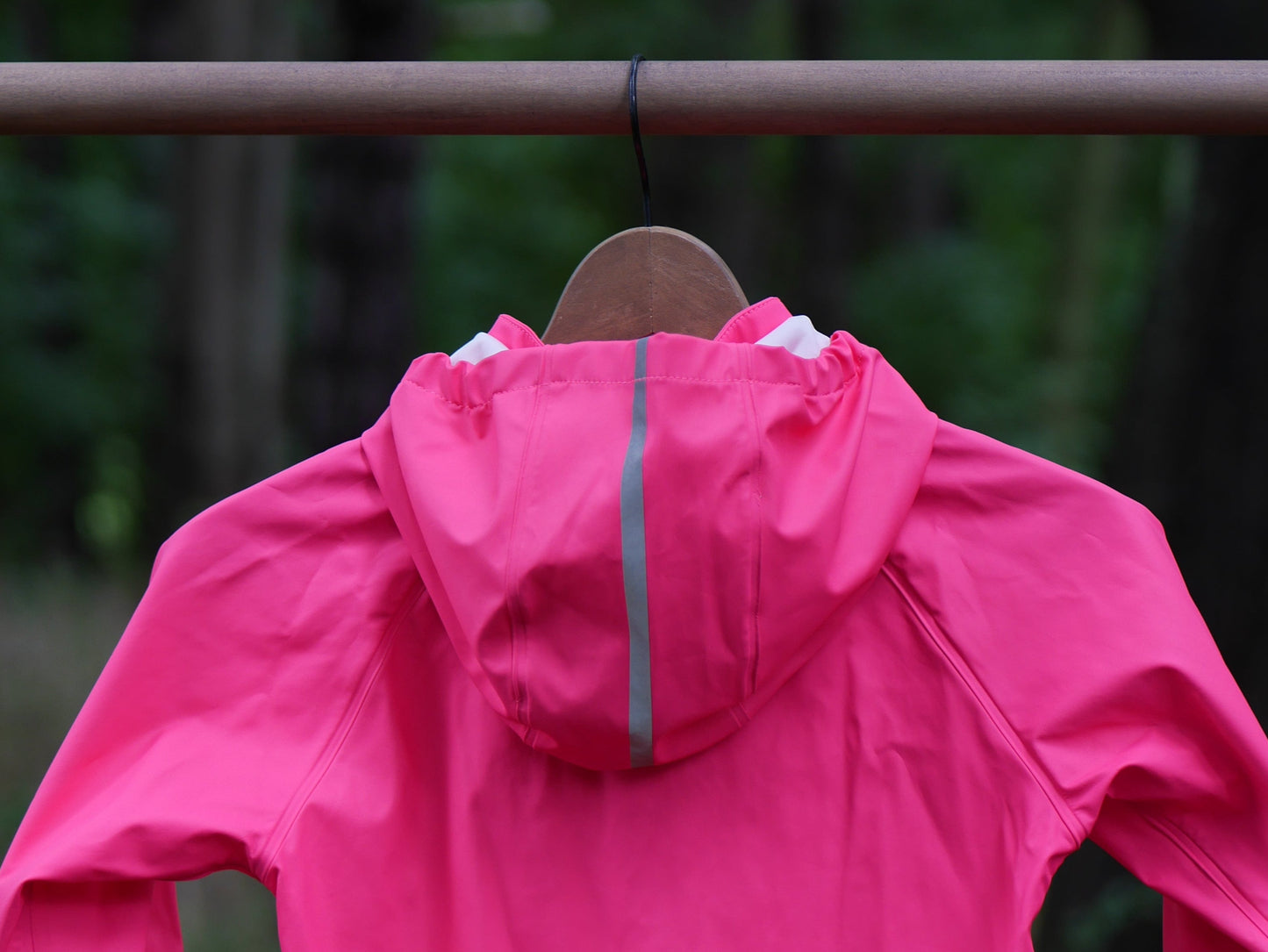 Lampi Waterproof Hooded Rain Coat - Candy Pink - Size 110 (5 yr)
