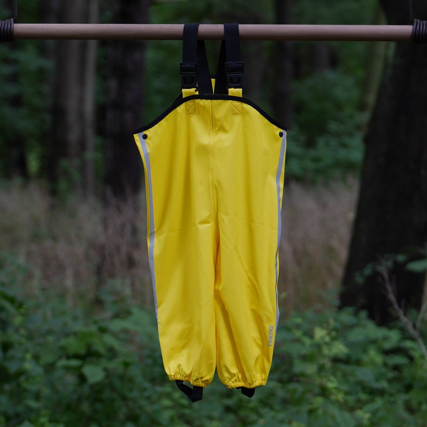 Lammikko Rain Pants/Bib - Yellow - Size 80 cm (12-18 m)