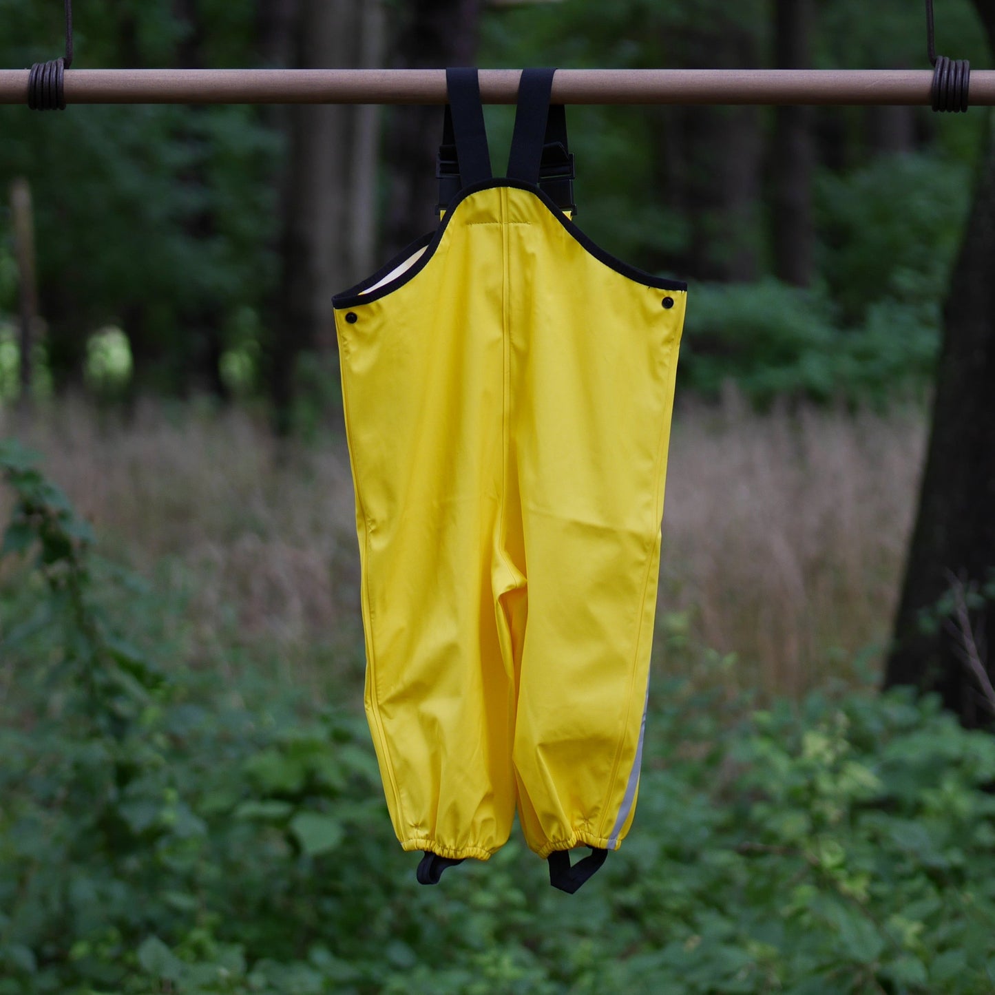 Lammikko Rain Pants/Bib - Yellow - Size 80 cm (12-18 m)