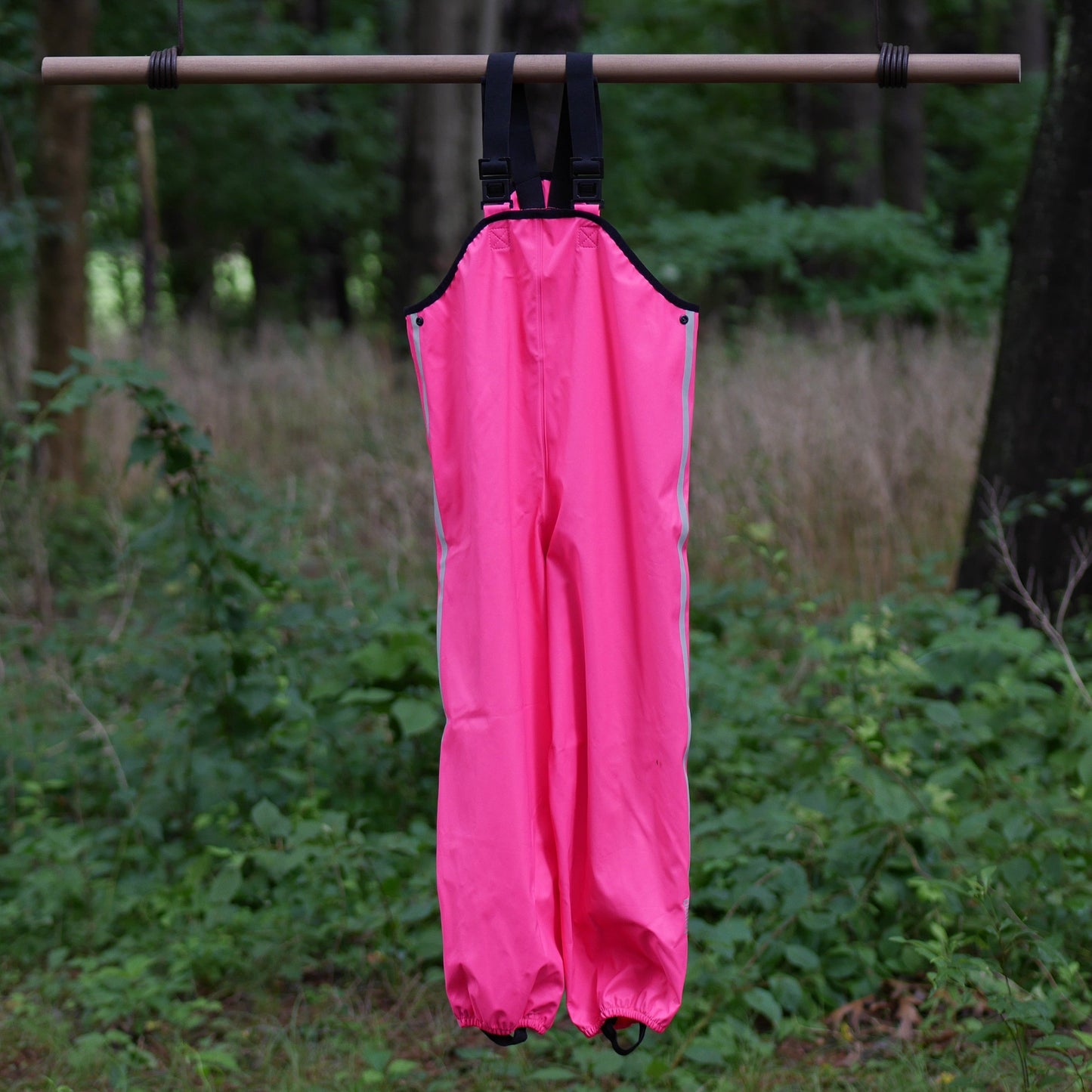 Lammikko Rain Pants/Bib - Pink - Size 128 (8 yr)