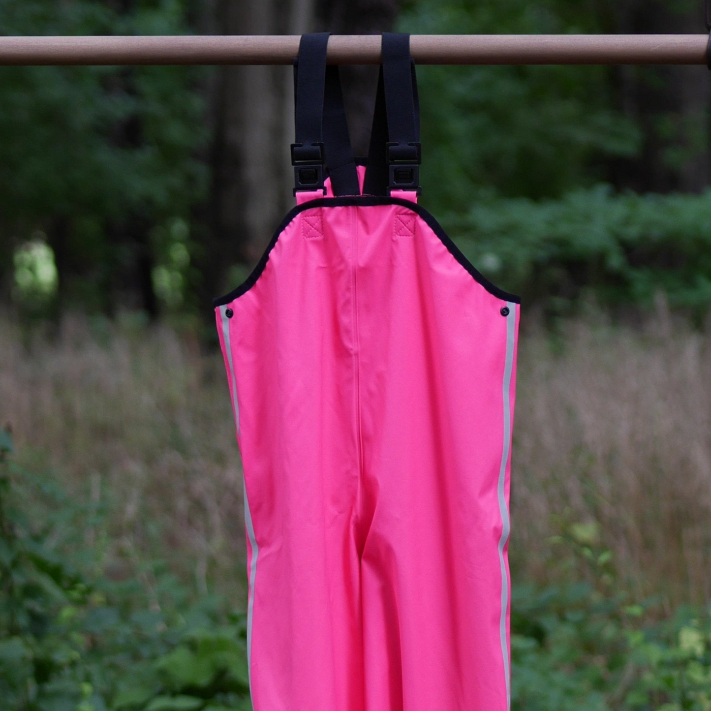 Lammikko Rain Pants/Bib - Pink - Size 128 (8 yr)