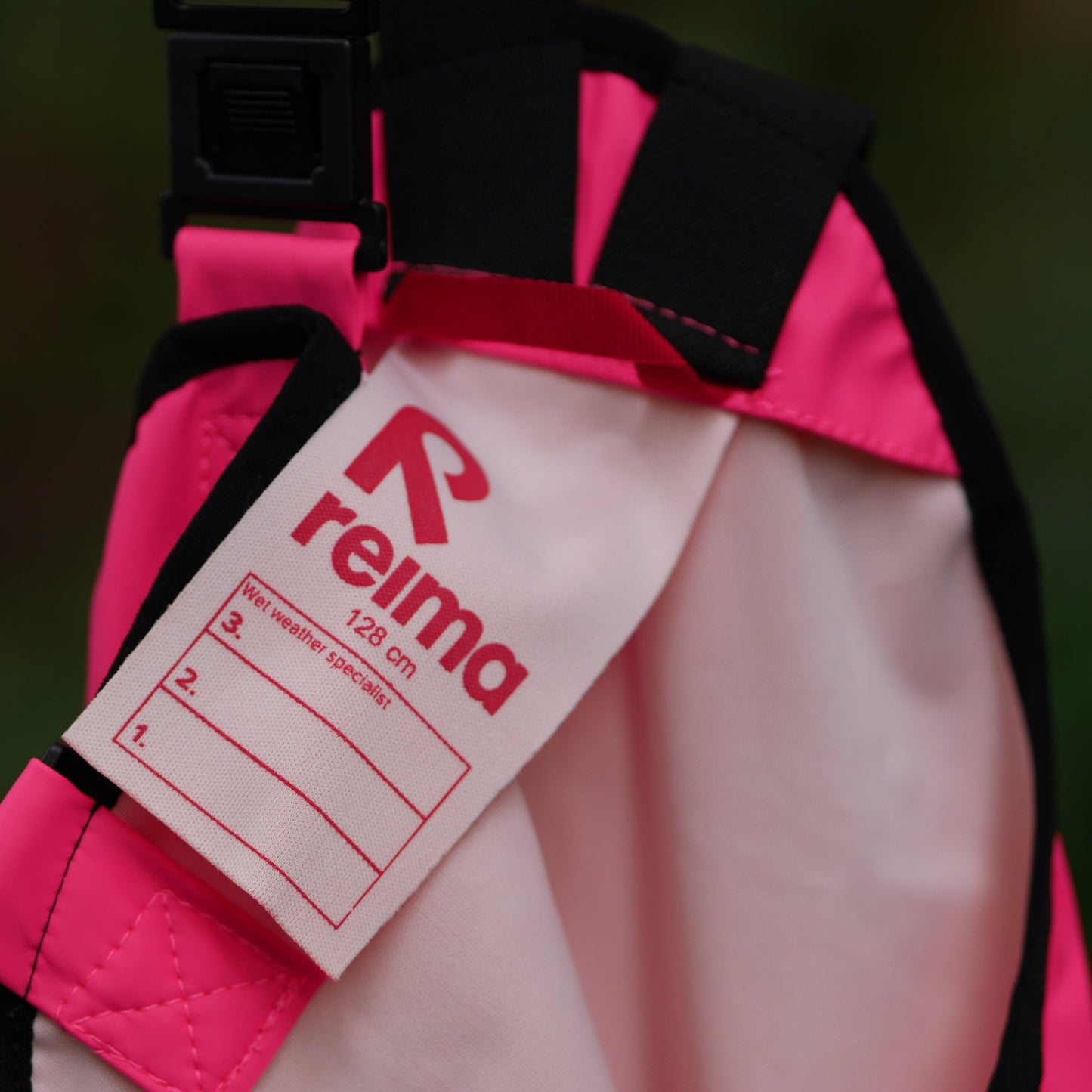 Lammikko Rain Pants/Bib - Pink - Size 128 (8 yr)