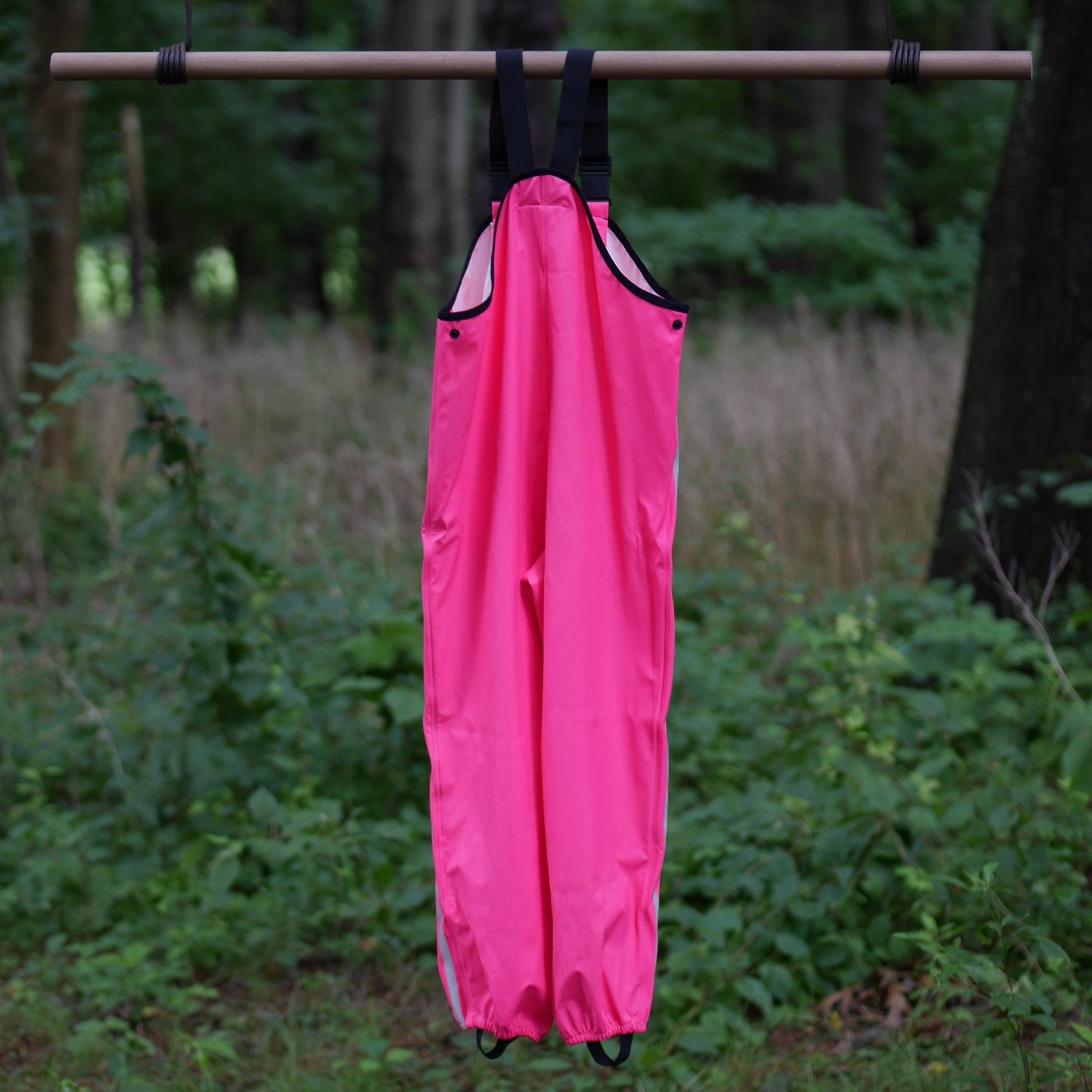 Lammikko Rain Pants/Bib - Pink - Size 128 (8 yr)
