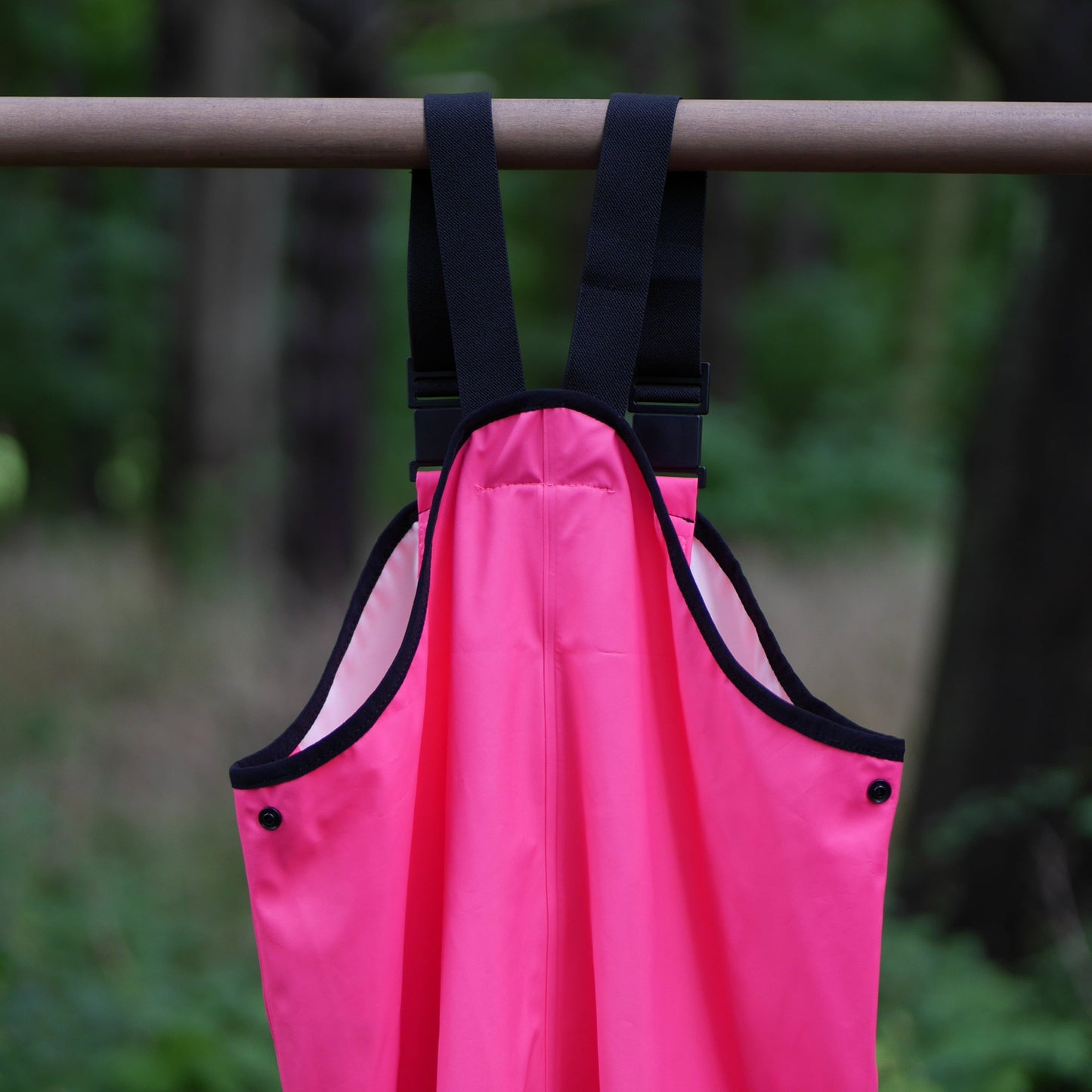 Lammikko Rain Pants/Bib - Pink - Size 128 (8 yr)