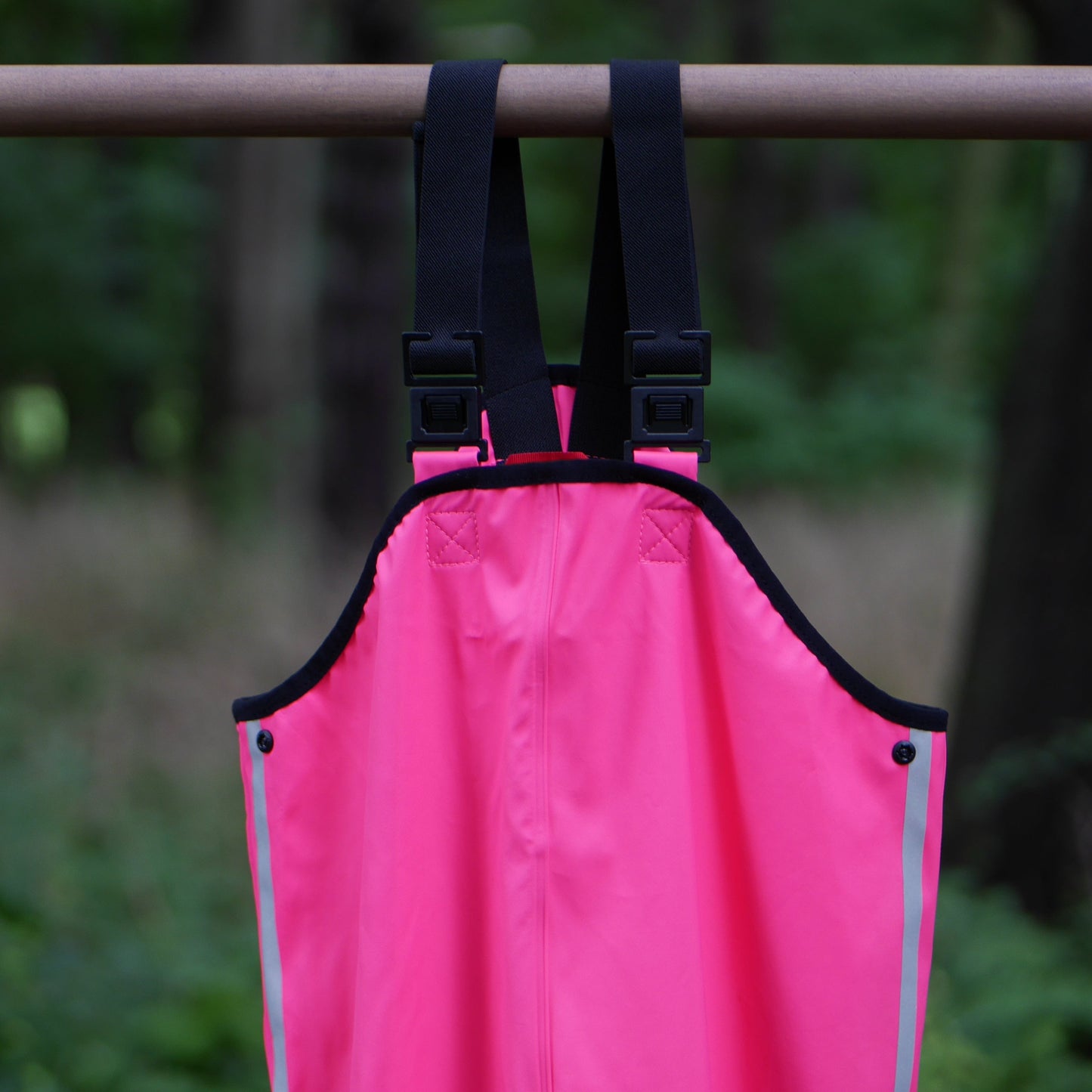 Lammikko Rain Pants/Bib - Pink - Size 128 (8 yr)